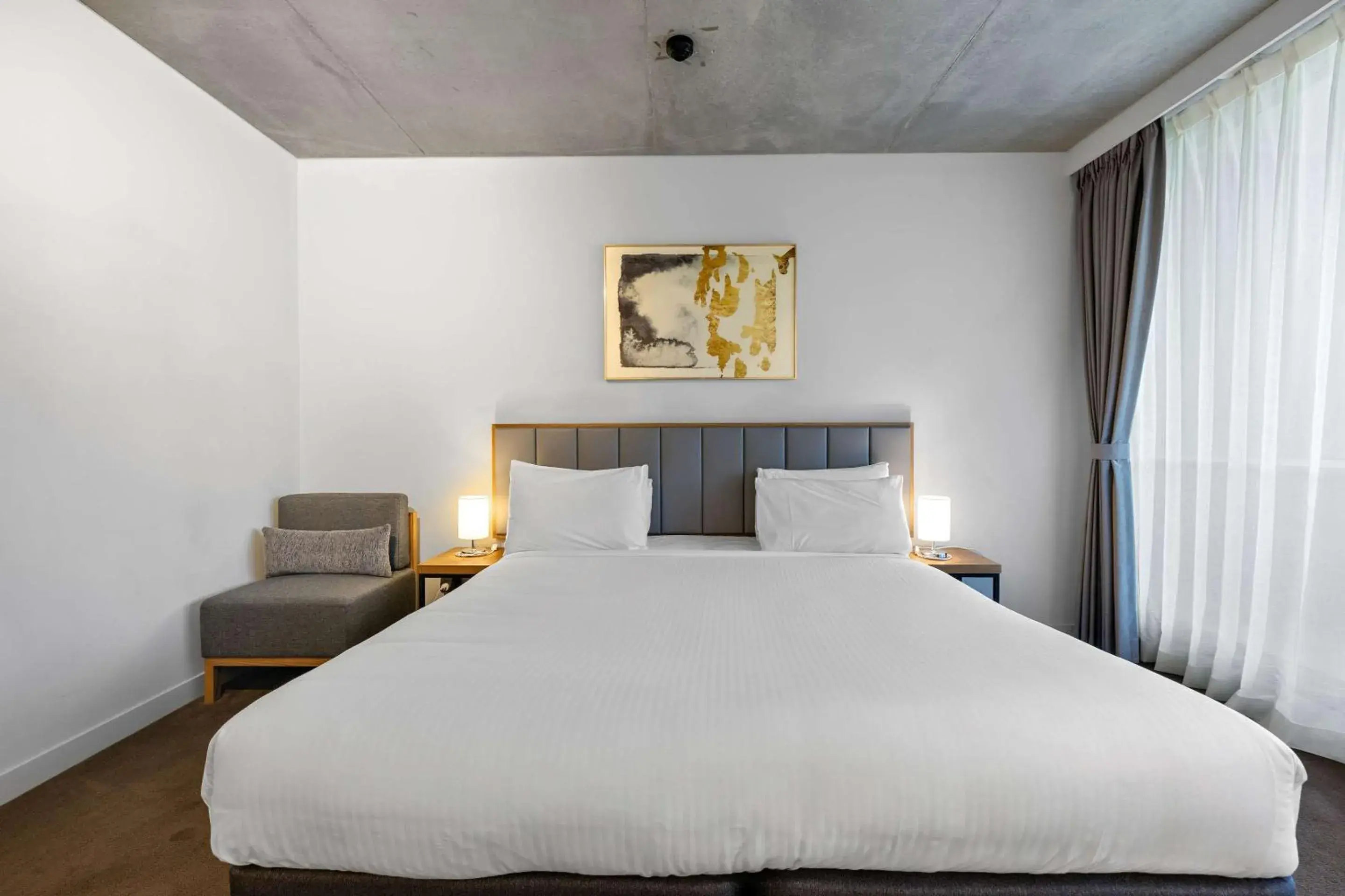 Bedroom, Bed in Clarion Apartments South Melbourne Bedroom, Bed in Clarion Apartments South Melbourne