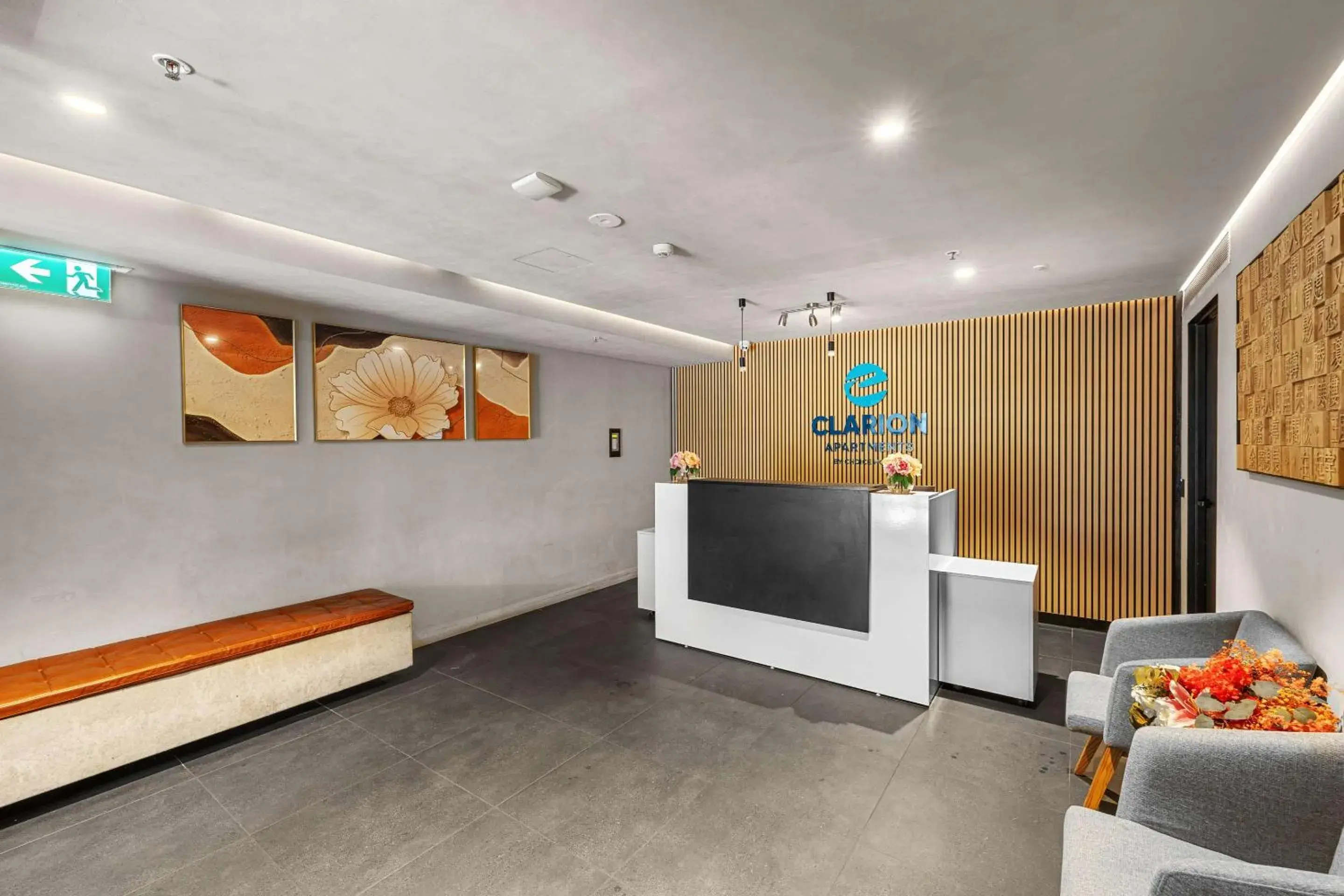 Lobby or reception in Clarion Apartments South Melbourne Lobby or reception in Clarion Apartments South Melbourne