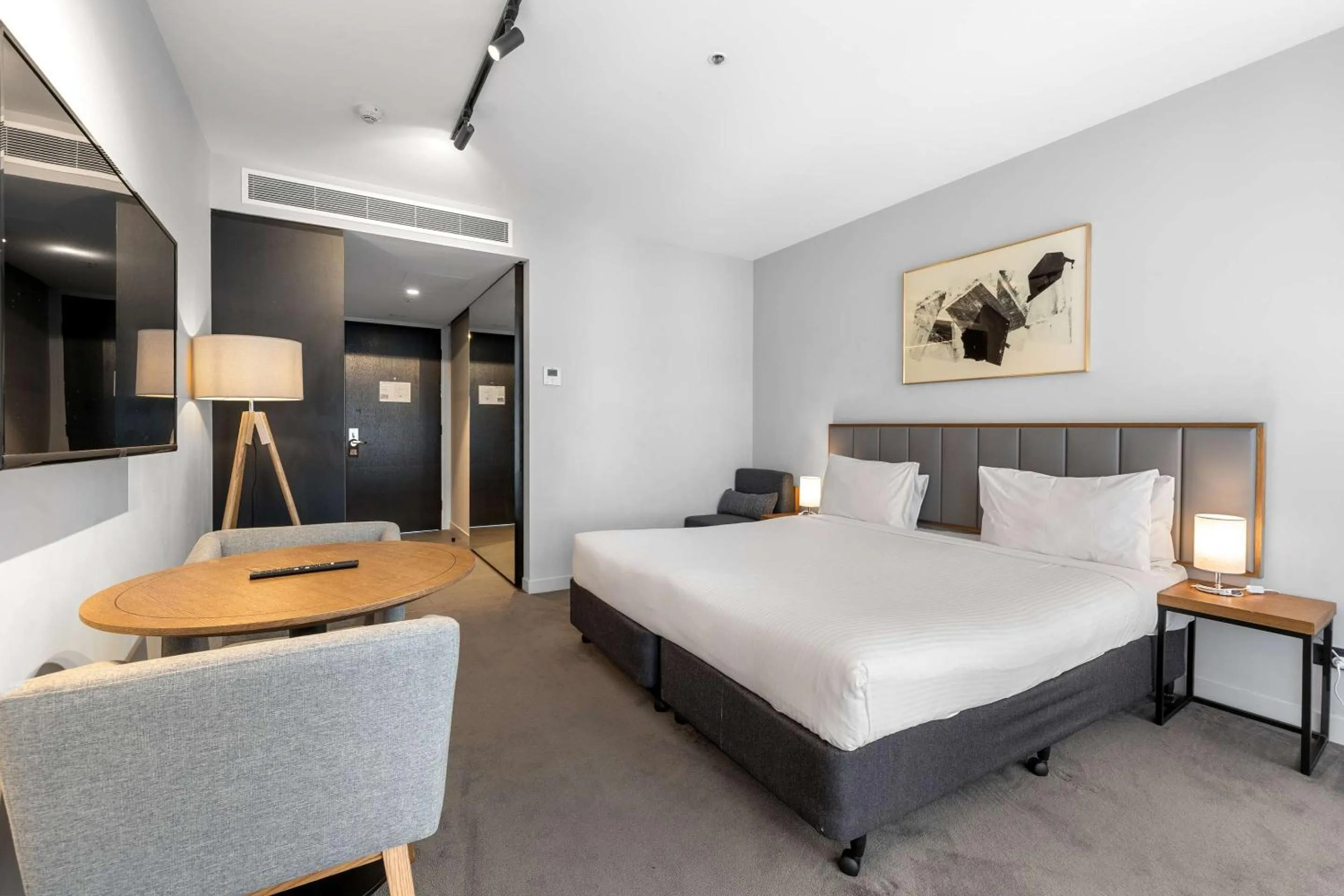 Bedroom, Bed in Clarion Apartments South Melbourne