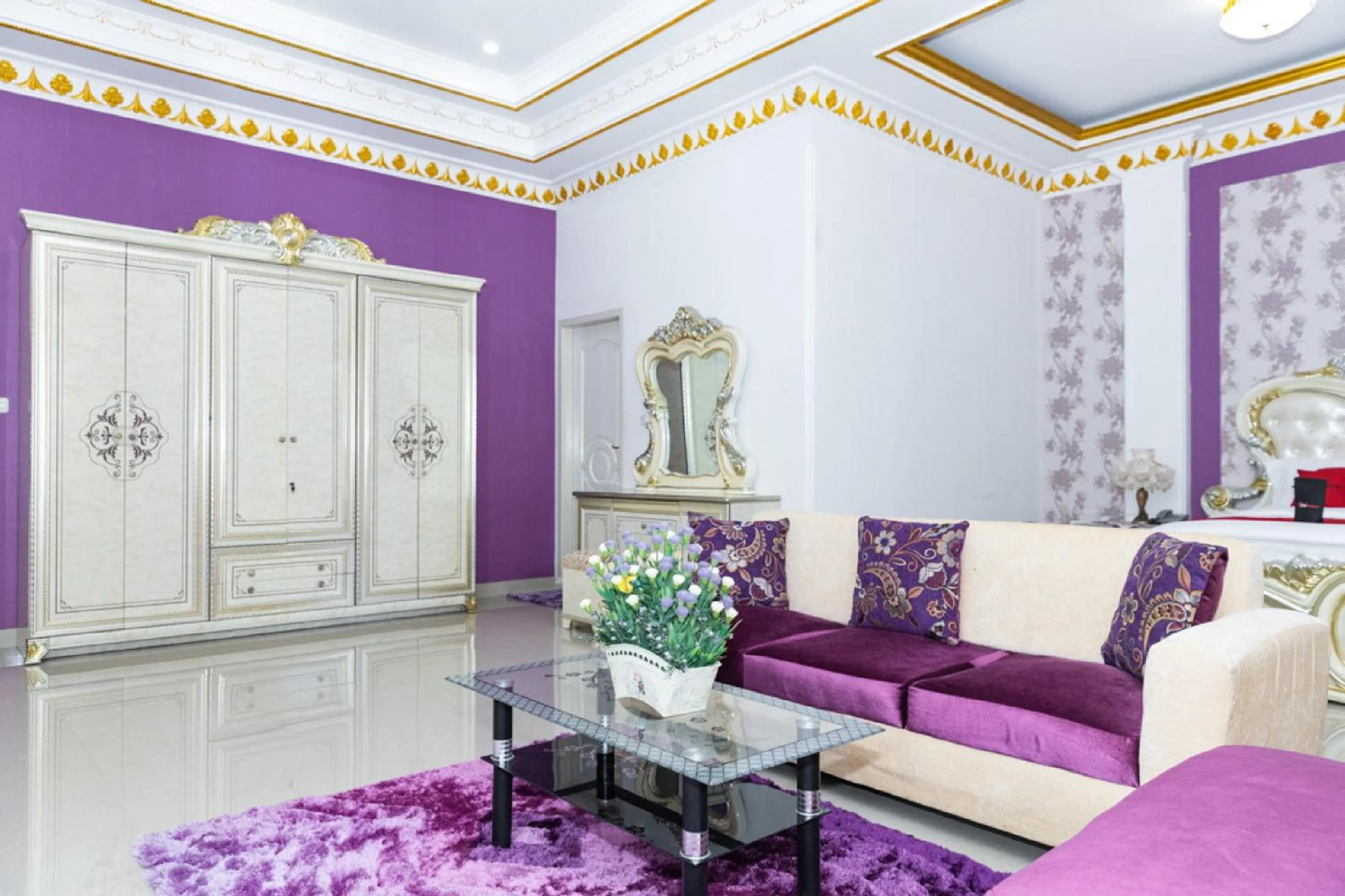 Living room in RedDoorz Premium @ Sea Residence Manado