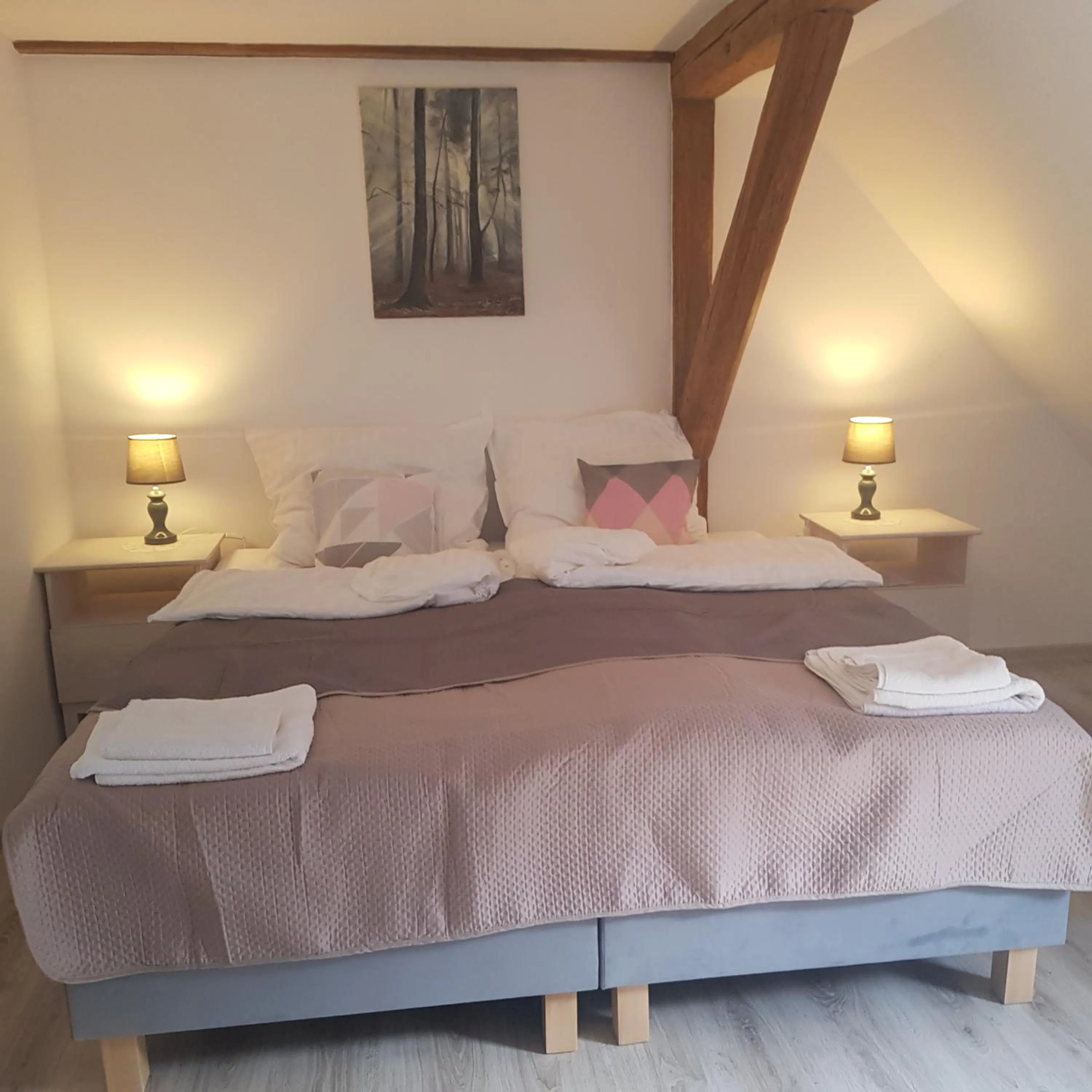 Bed in Pokoje Gościnne Art- Dworek