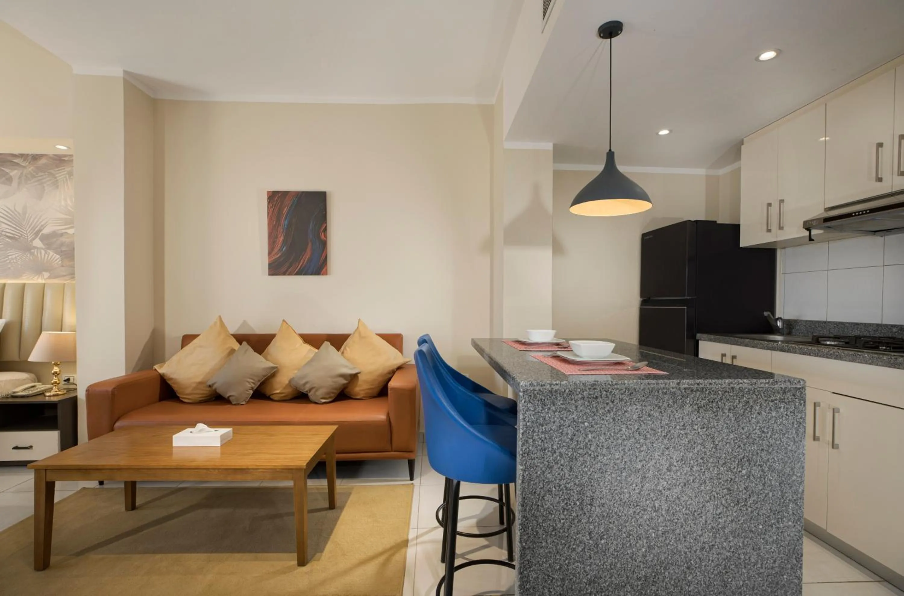 Kitchen or kitchenette in Vibotel Residence Hotel Apartments