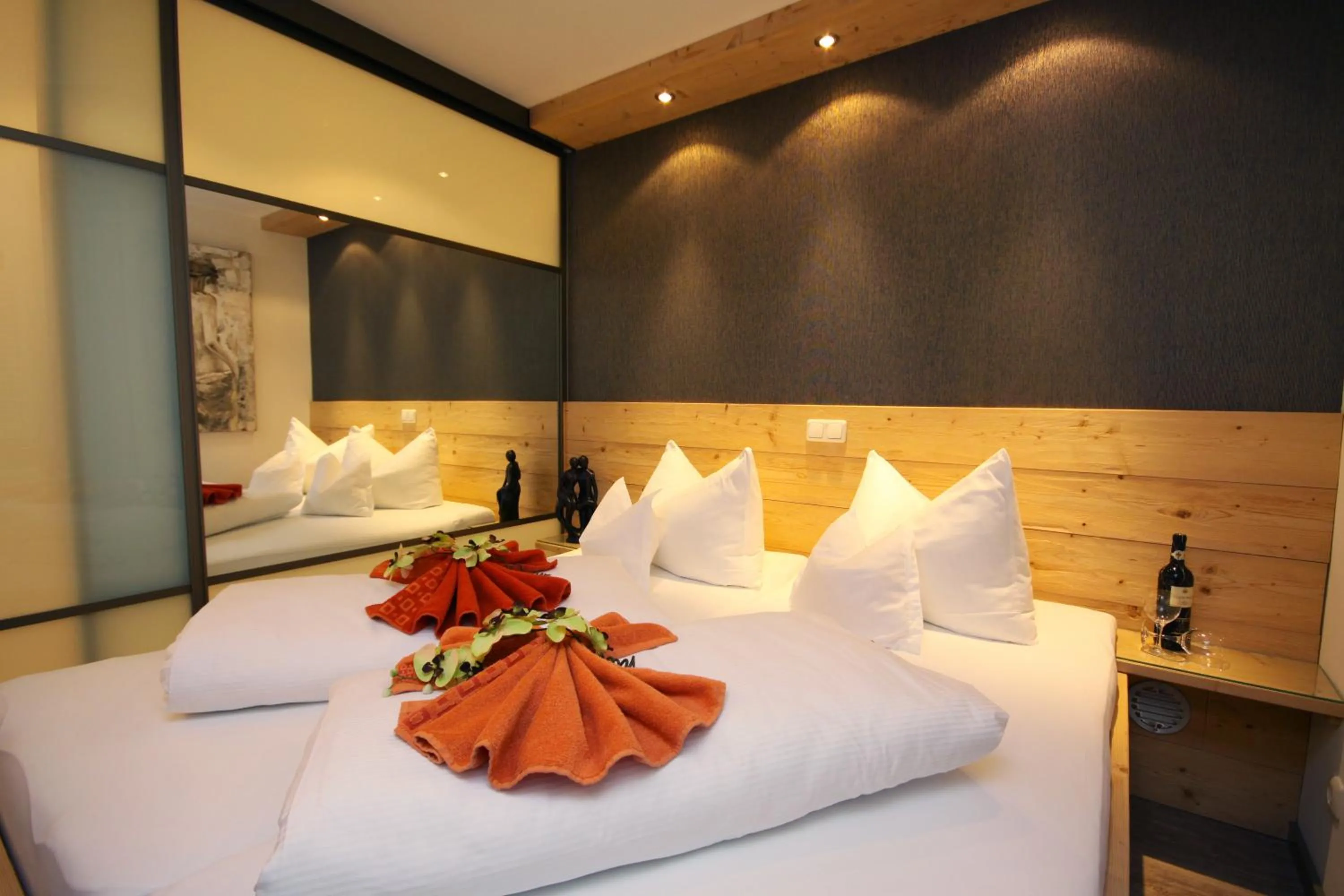 Bed in Ferienwohnungen Alpentraum - Alpennest 1 und Alpennest 2