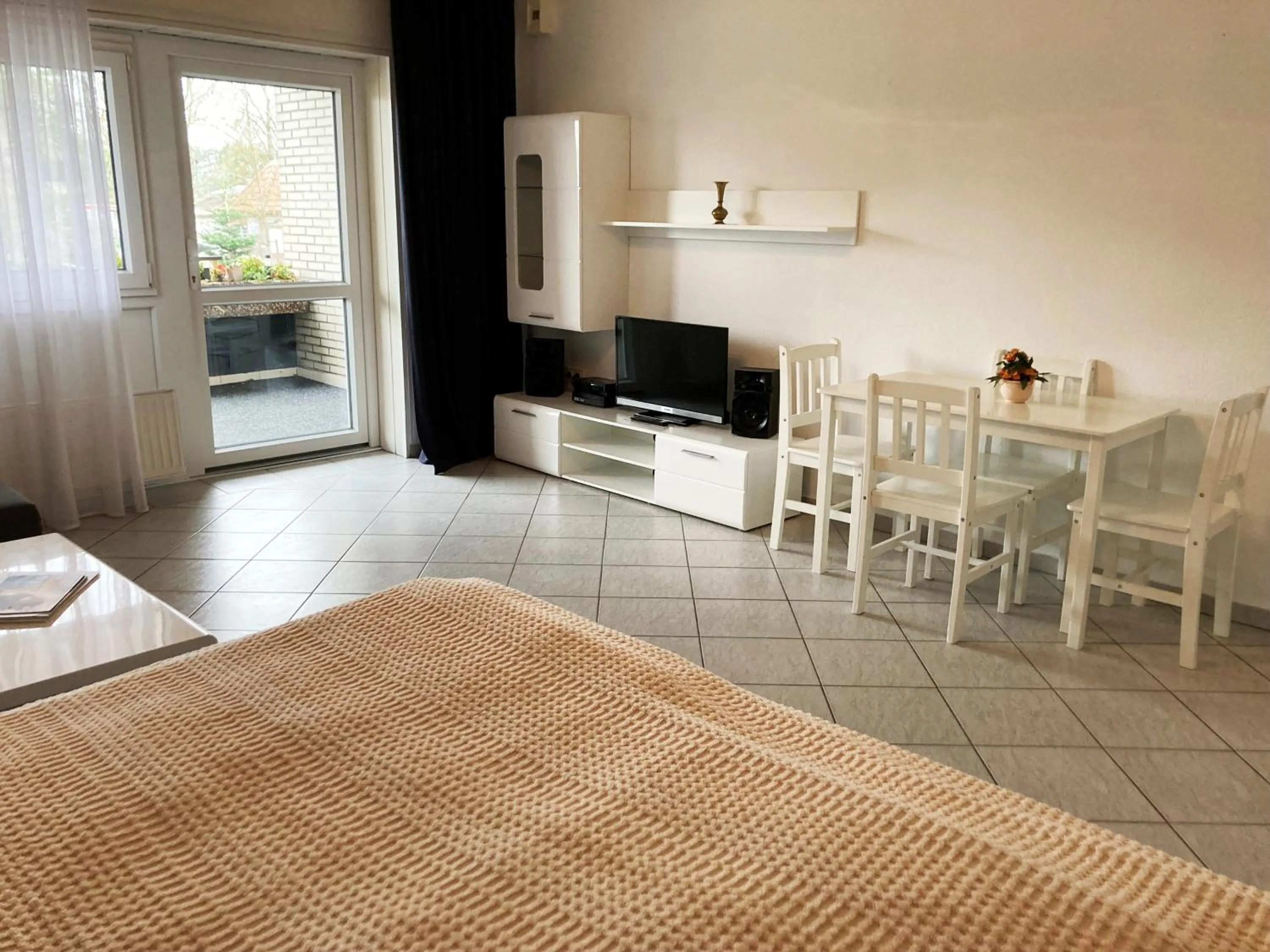 Bed in Familien- und Aparthotel Strandhof