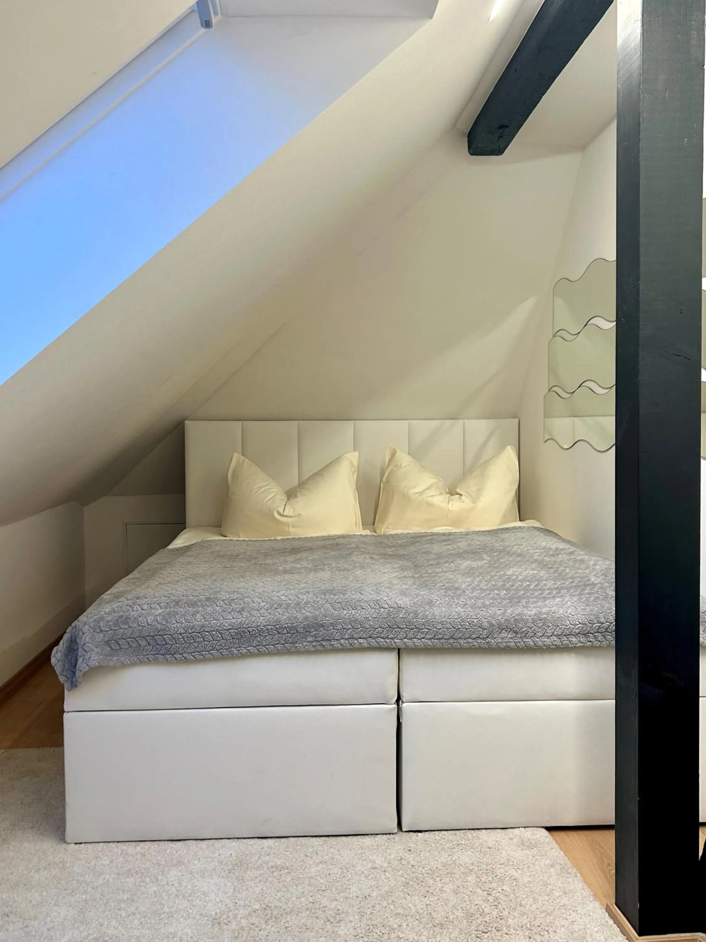 Bed in Familien- und Aparthotel Strandhof