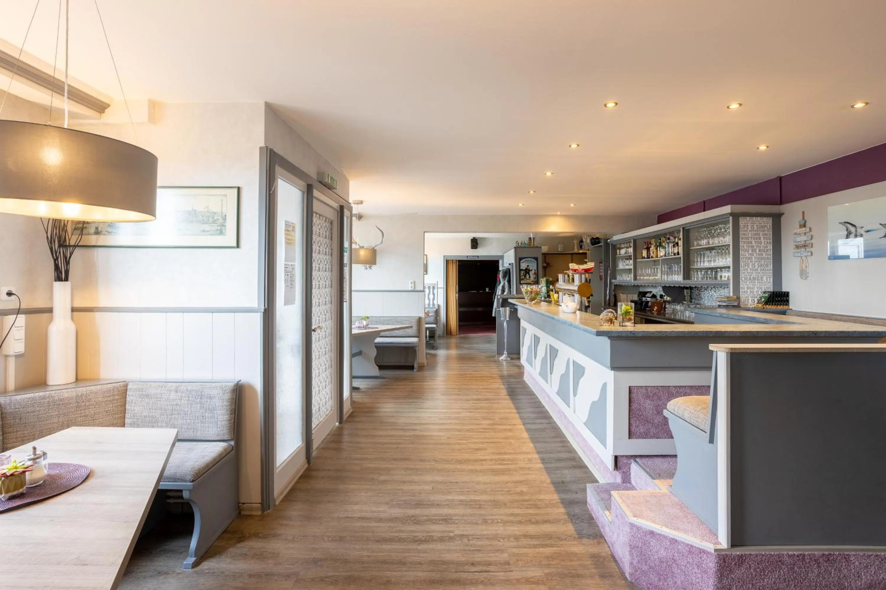 Bed in Familien- und Aparthotel Strandhof