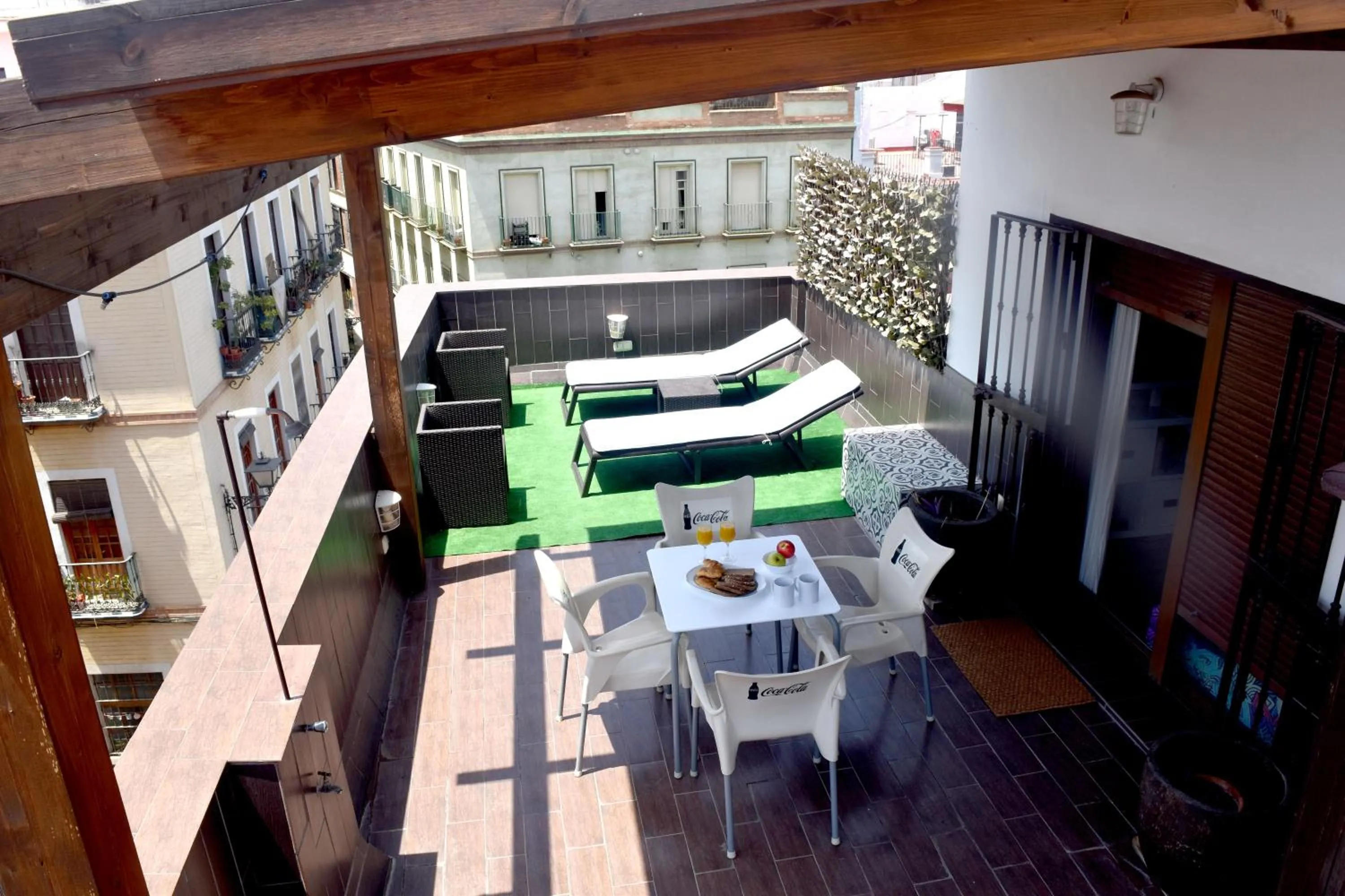 Balcony/Terrace in Ático céntrico plaza Moravia ,San Julian.