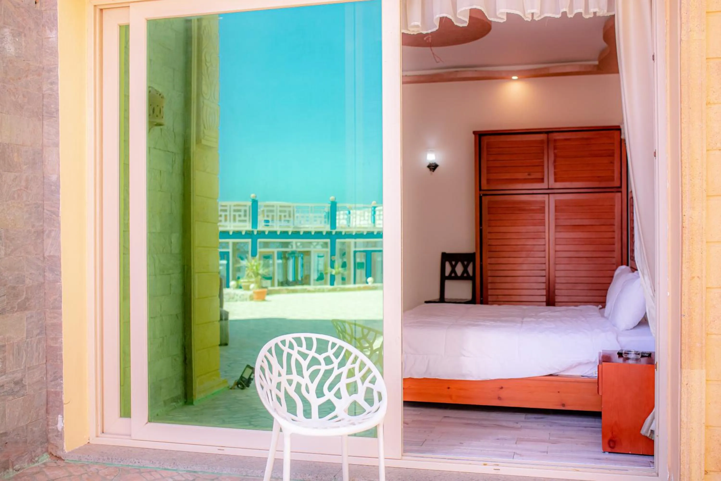 Bed in Diamond Dahab House