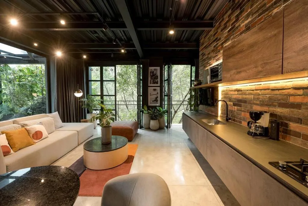 Kitchen or kitchenette in Meridiano Apartments