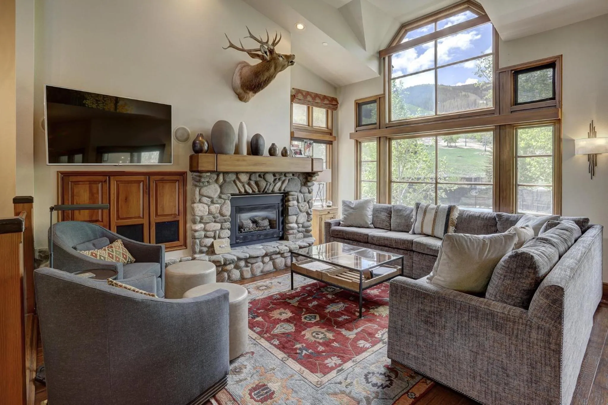 Living room in Beaver Creek Village by Vail Resorts