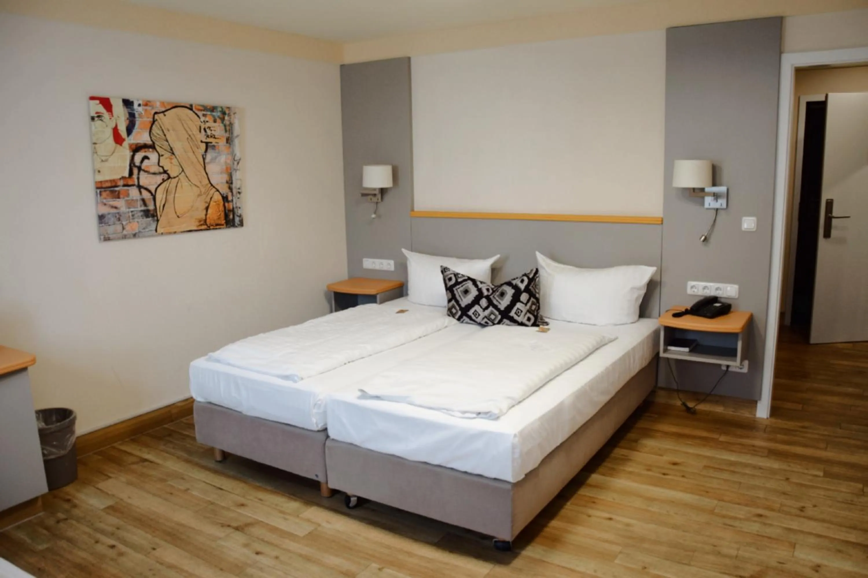 Bed in Hotel Cristal