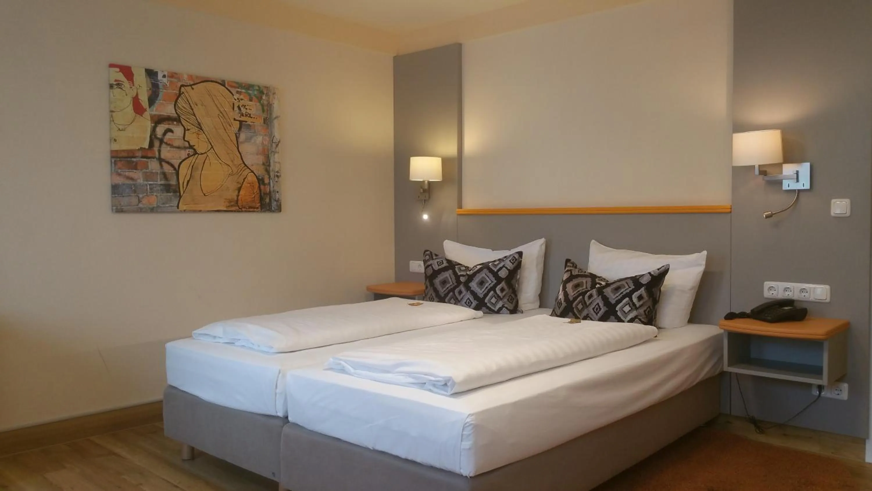 Bed in Hotel Cristal