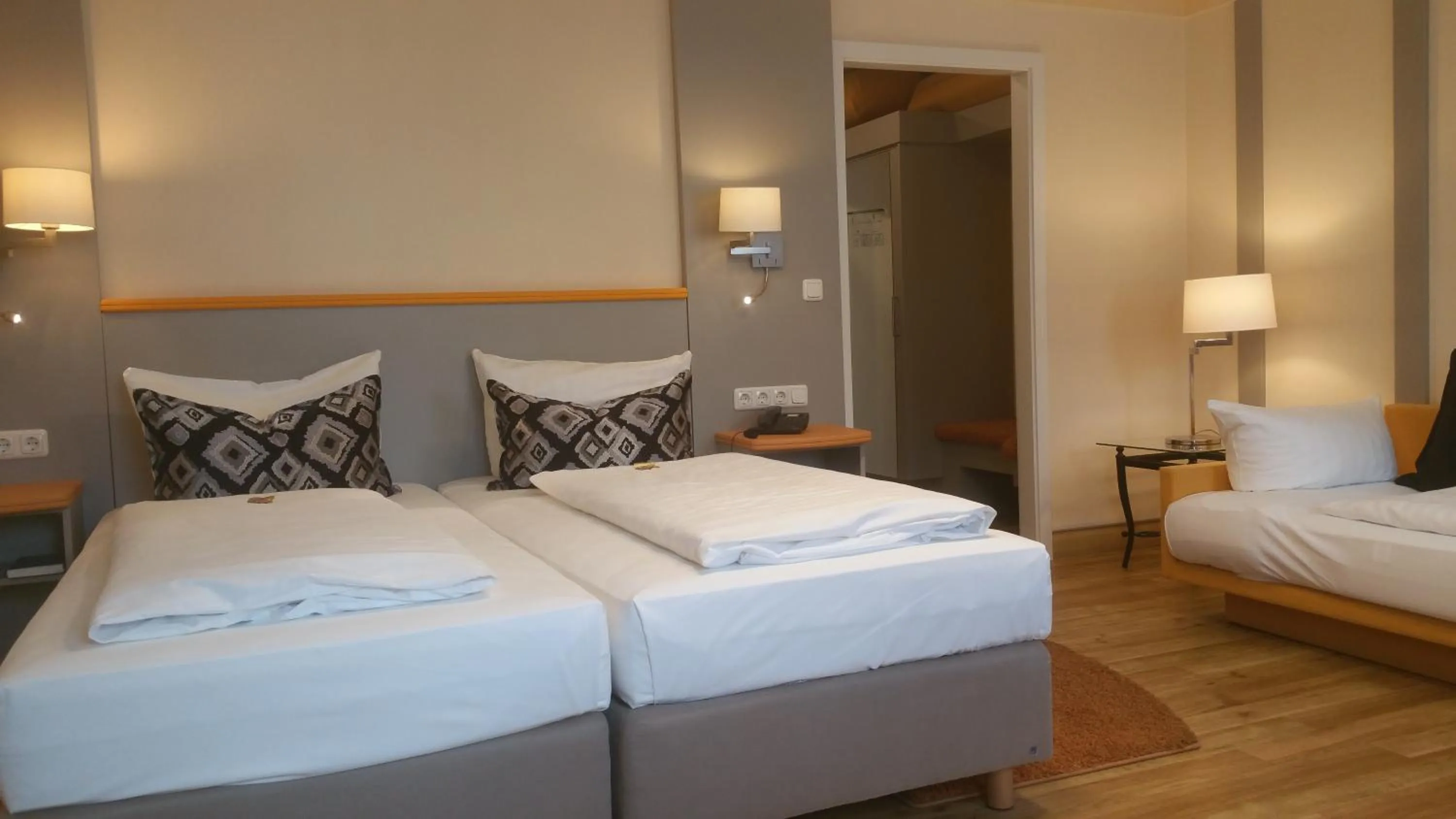 Bed in Hotel Cristal