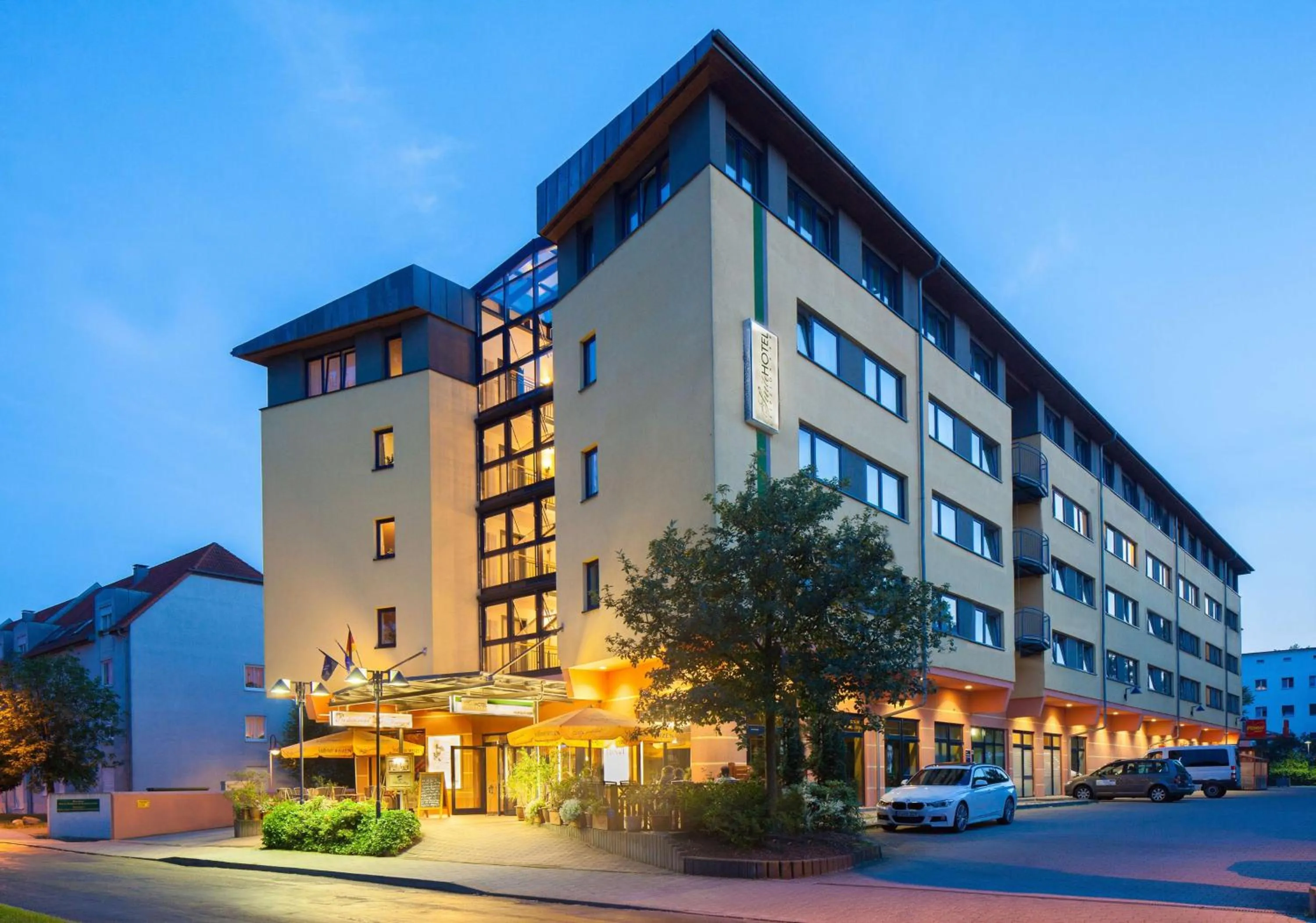 Property building in Suite Hotel Leipzig