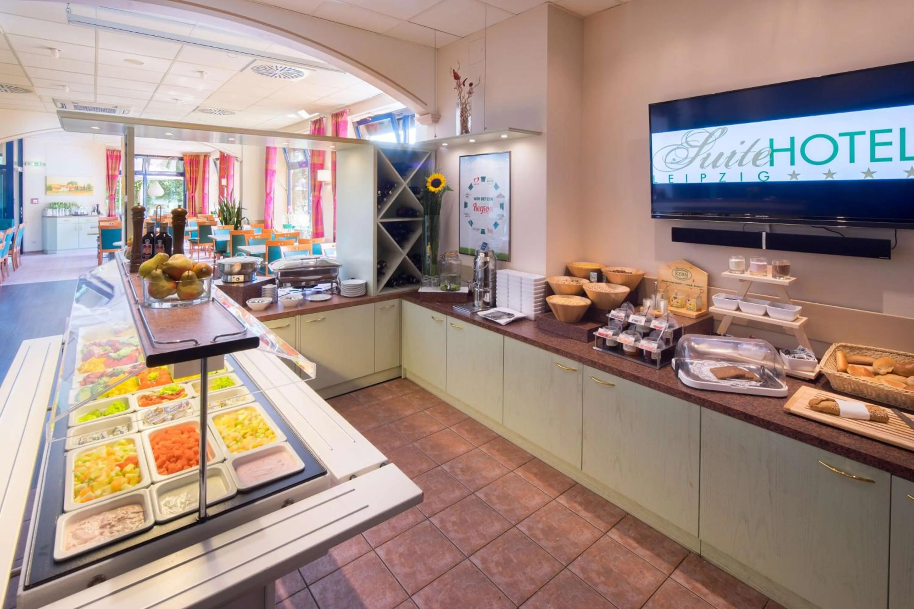 Restaurant/places to eat in Suite Hotel Leipzig