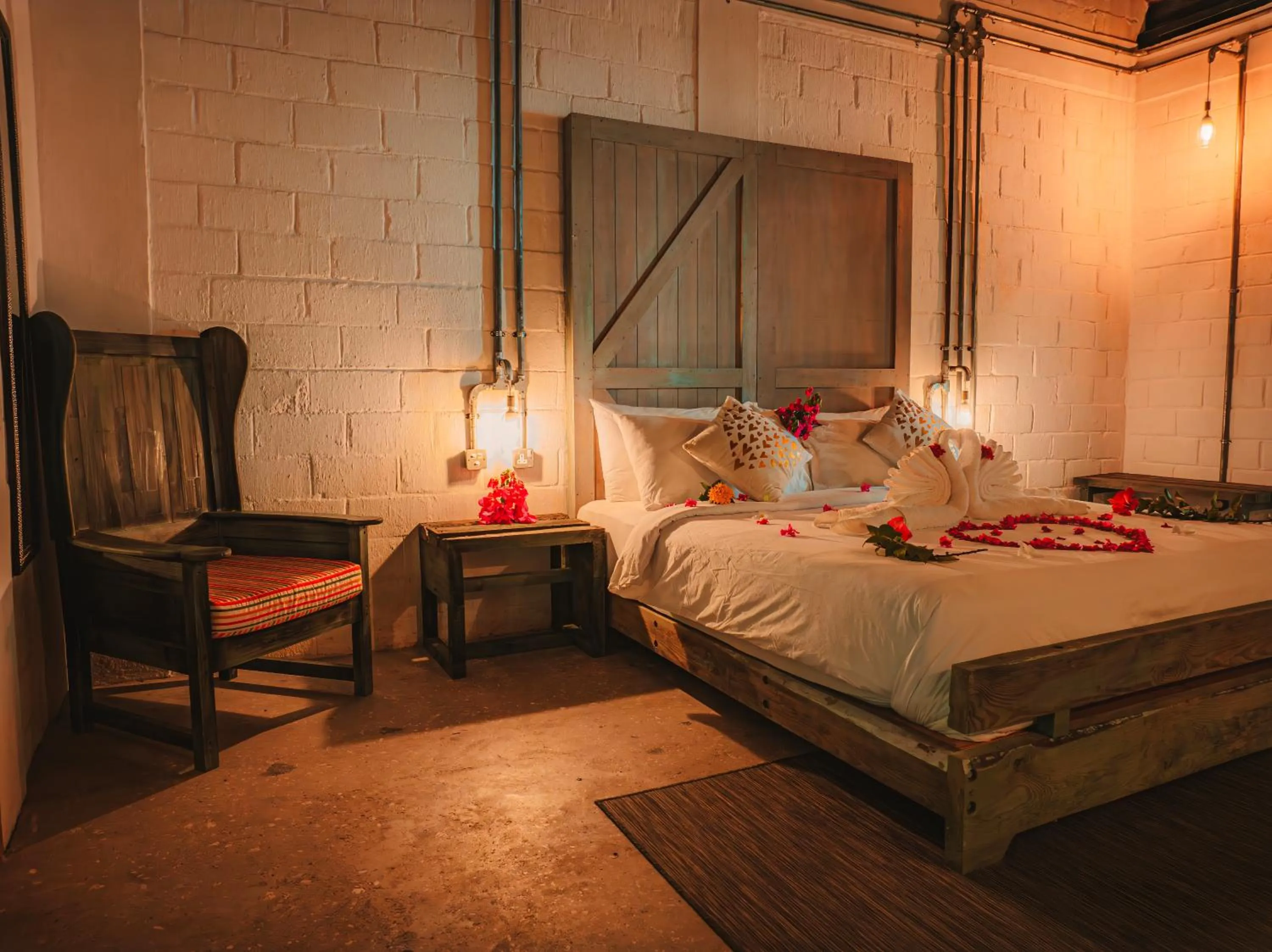 Bed in Mi Lugar Maldives