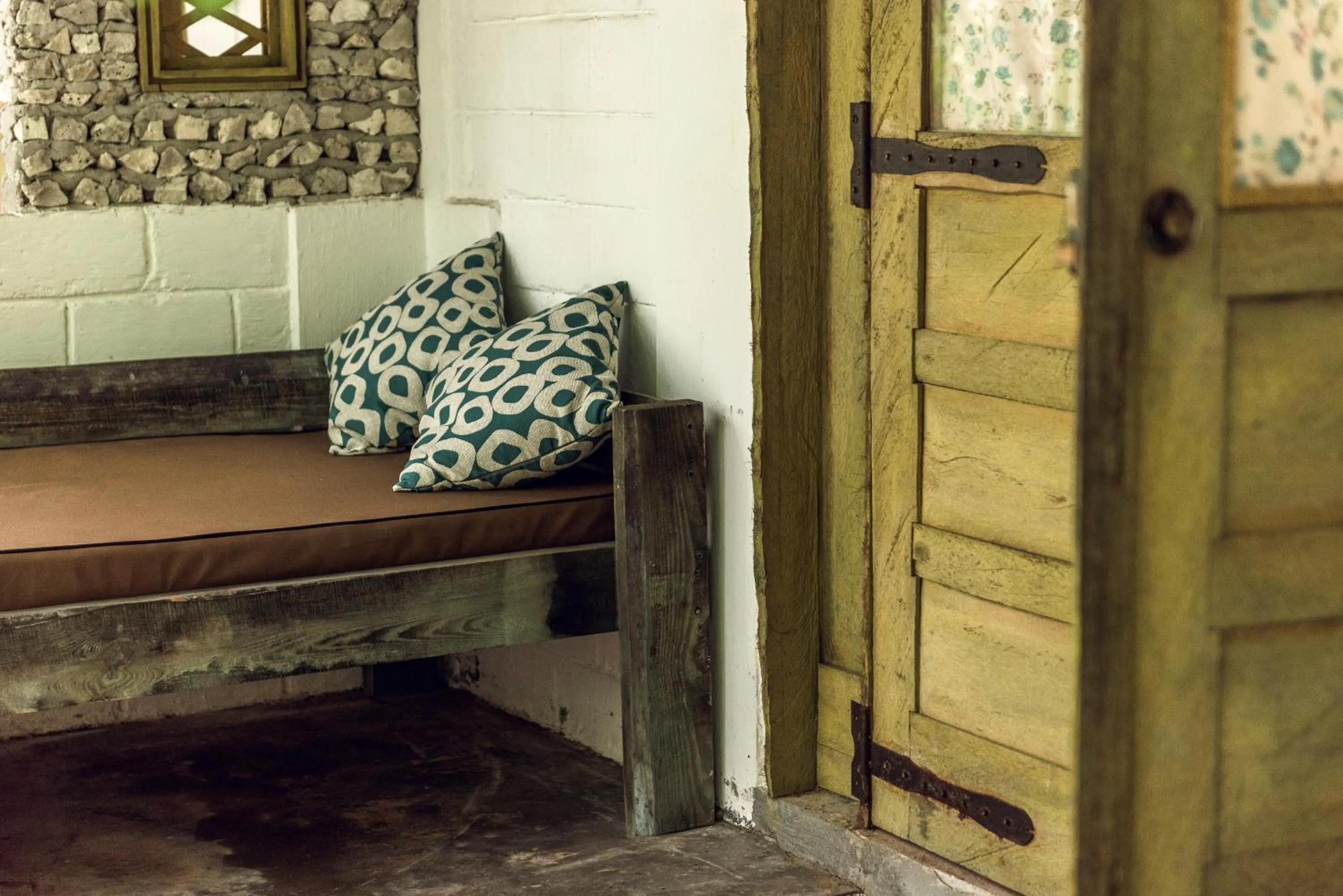 Decorative detail, Bed in Mi Lugar Maldives