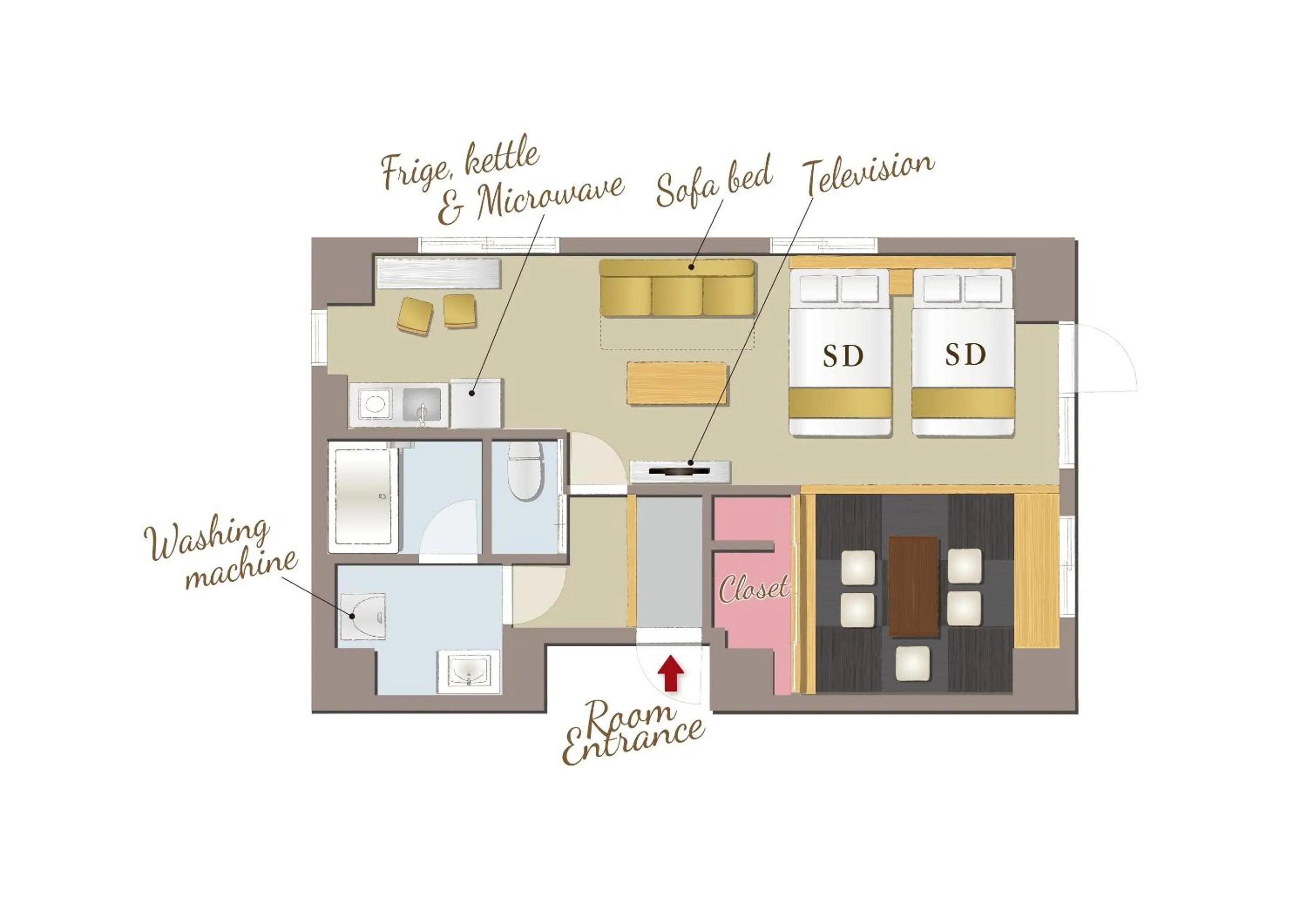Floor plan in RESI STAY ANDON