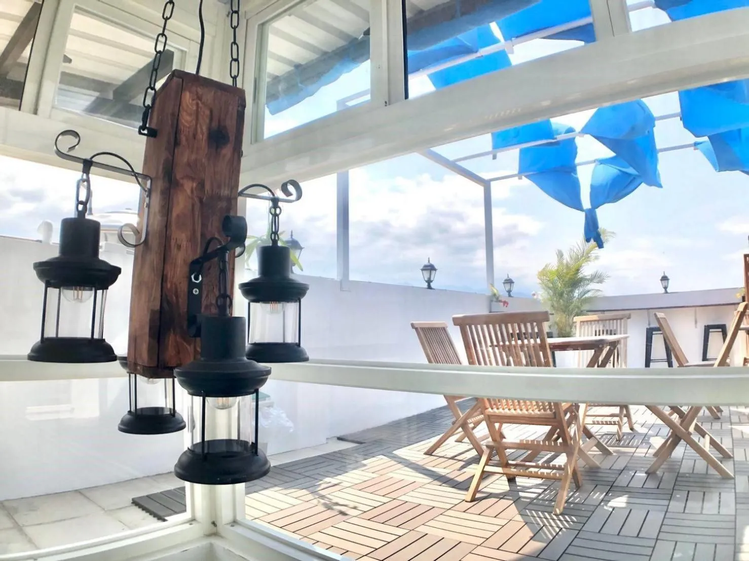 Patio in 910 Hostel (Chengdong)