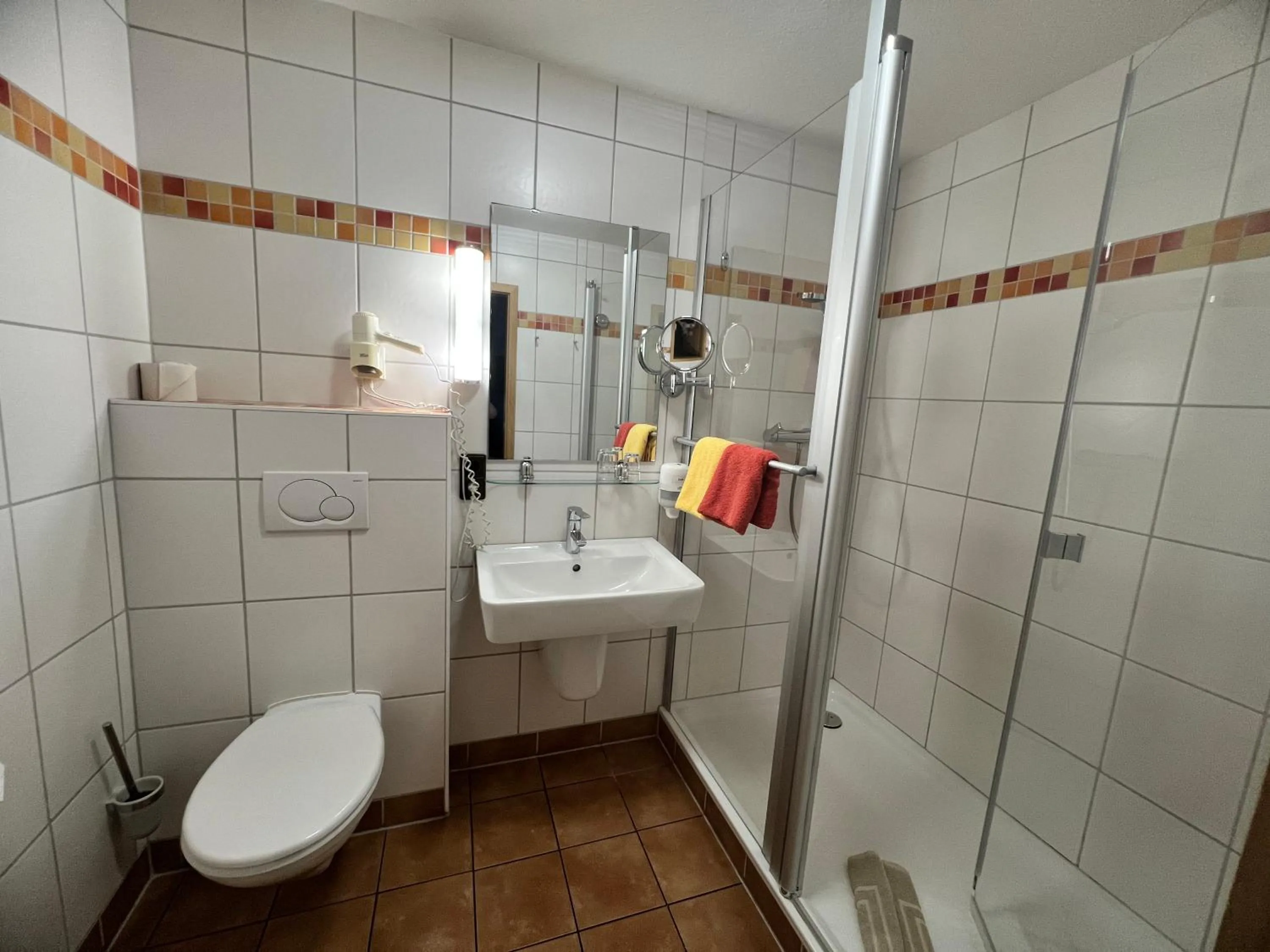 Shower in Hotel Steinhagen
