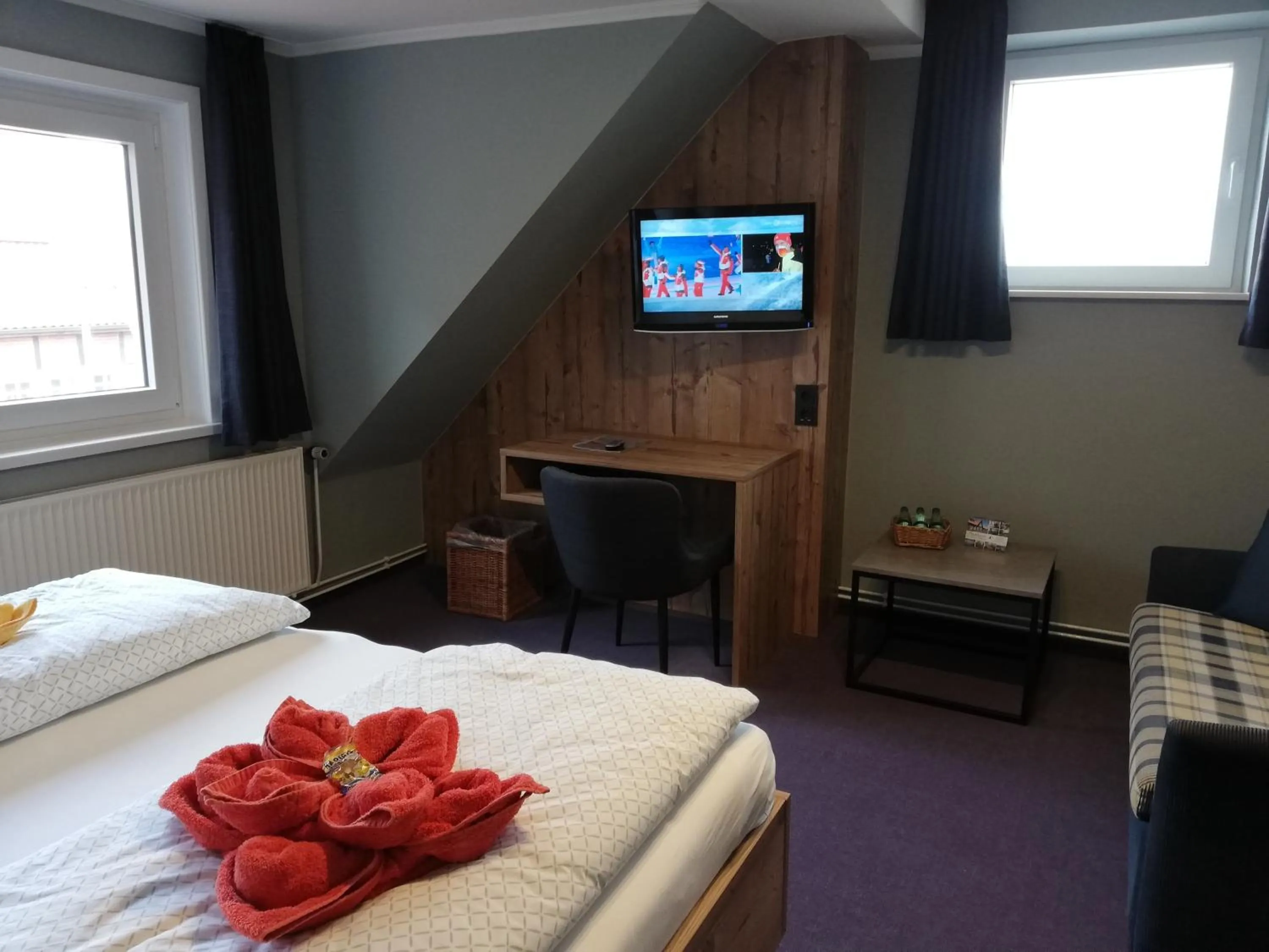 Photo of the whole room, Bed in Hotel Steinhagen