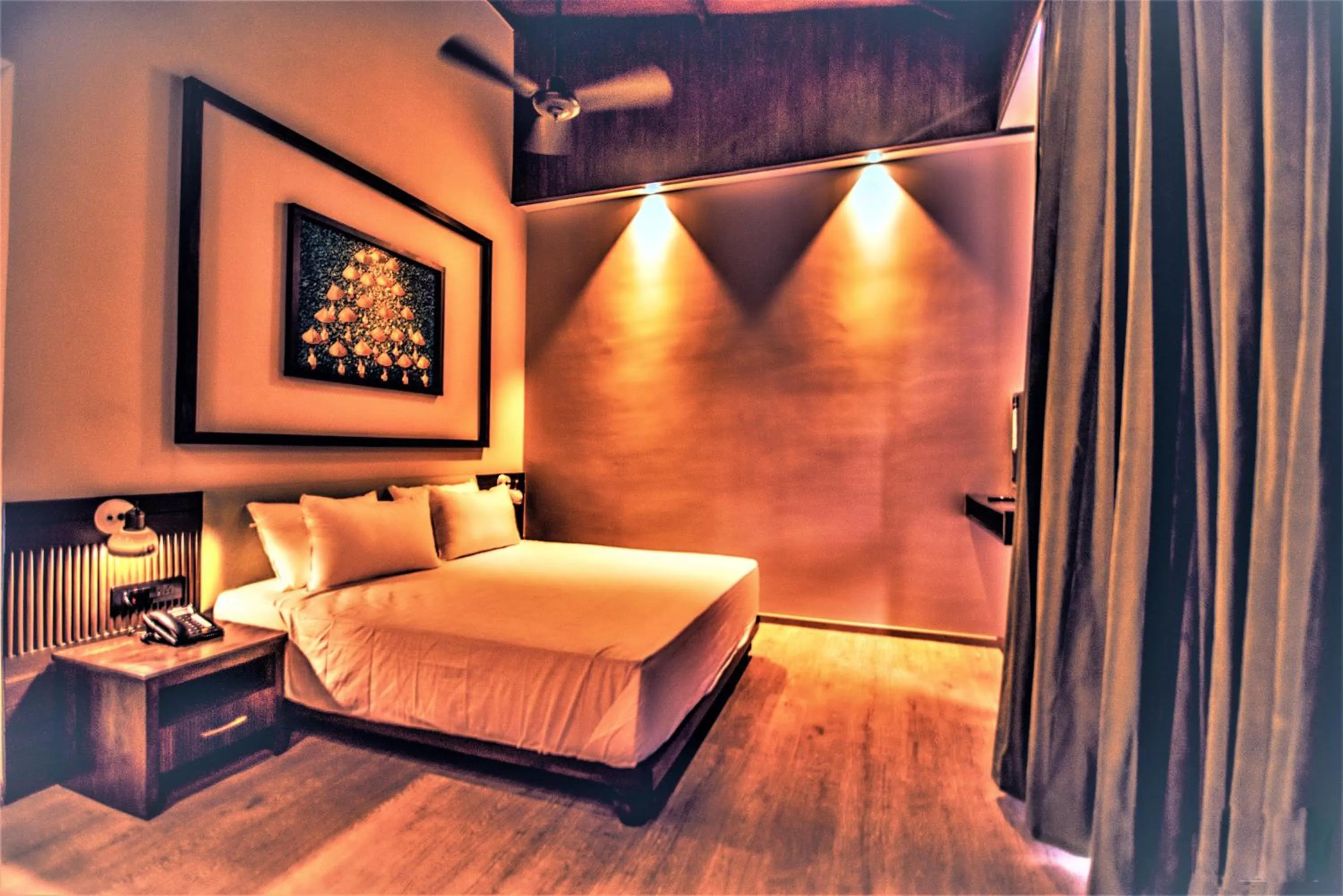 Bed in Symphony Samudra Beachside Jungle Resort And Spa