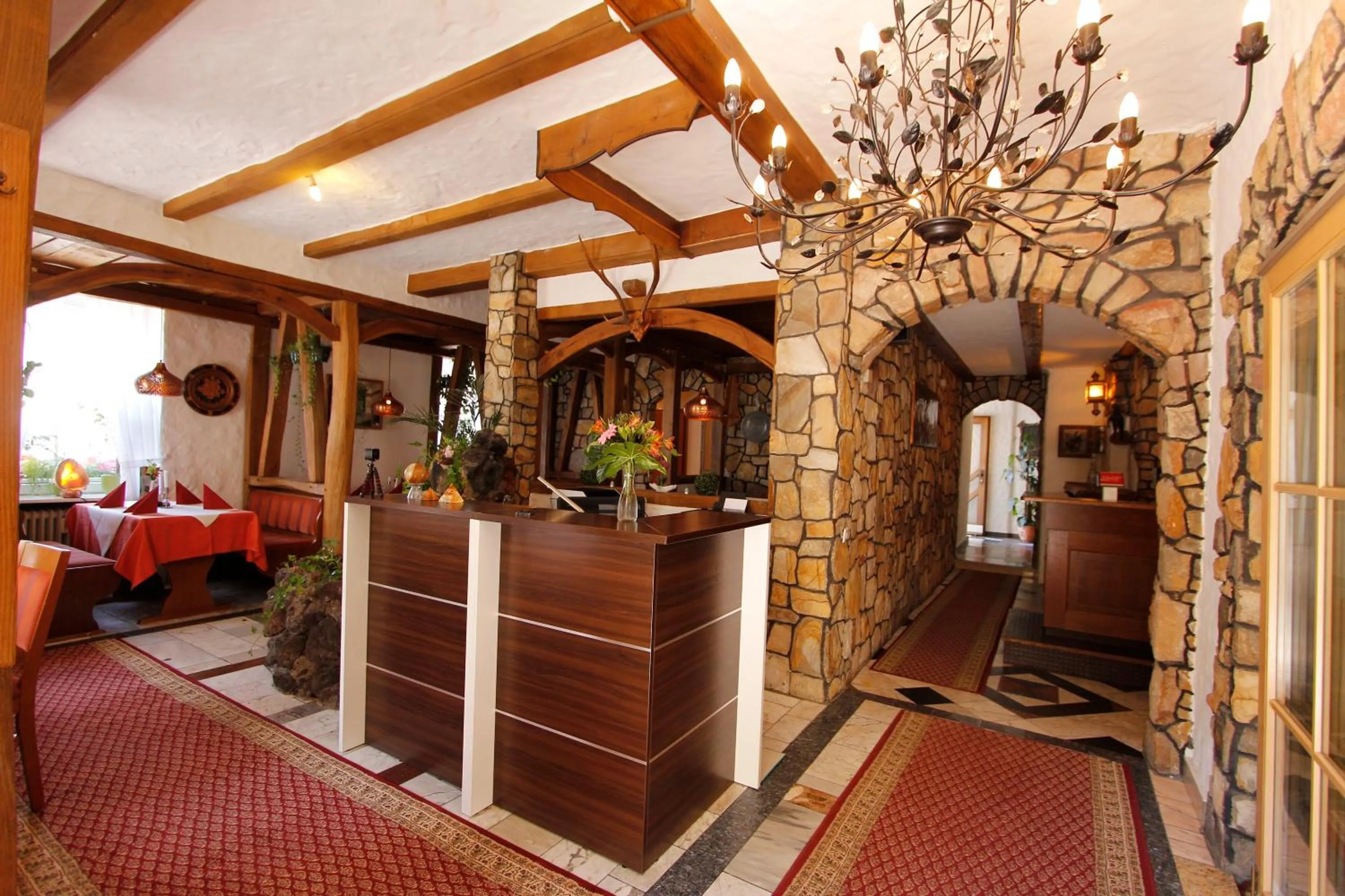 Lobby or reception in Hotel Adria Stuben