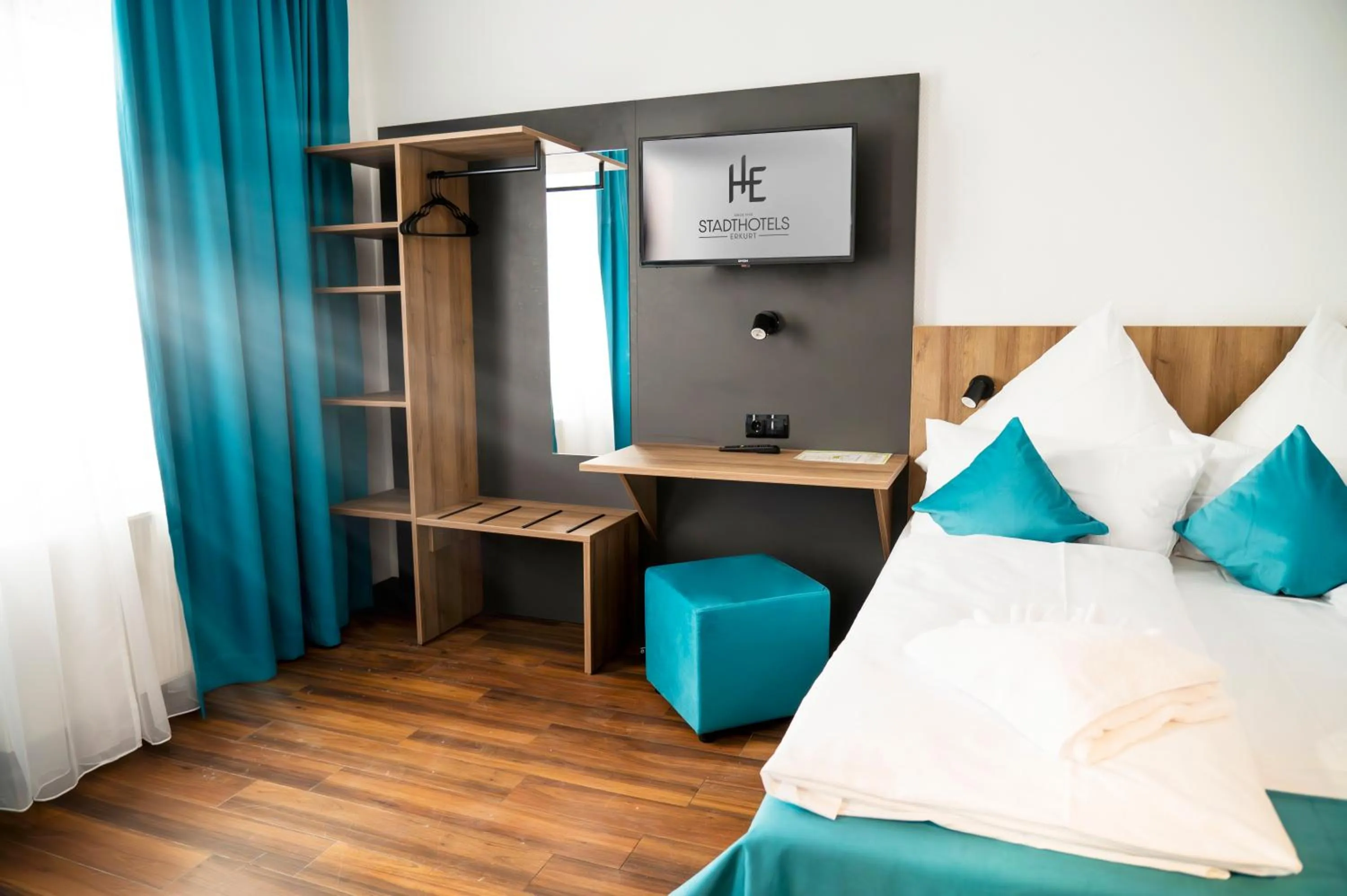 Bed in Hotel Hansa Stuttgart City