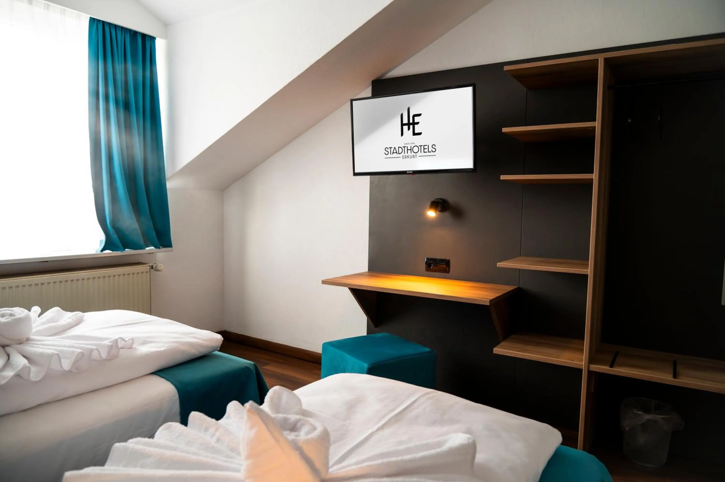 Bed in Hotel Hansa Stuttgart City