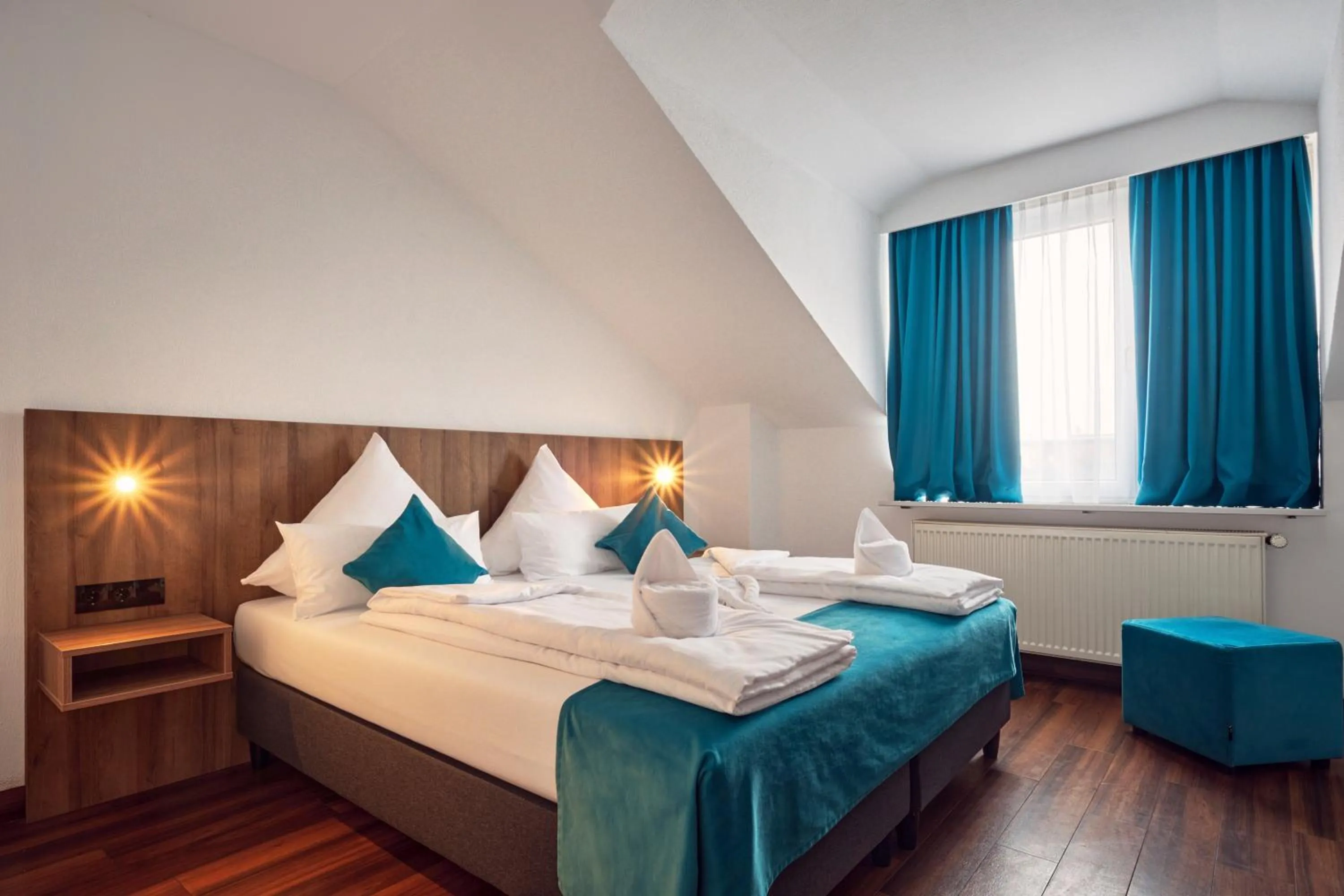 Bed in Hotel Hansa Stuttgart City
