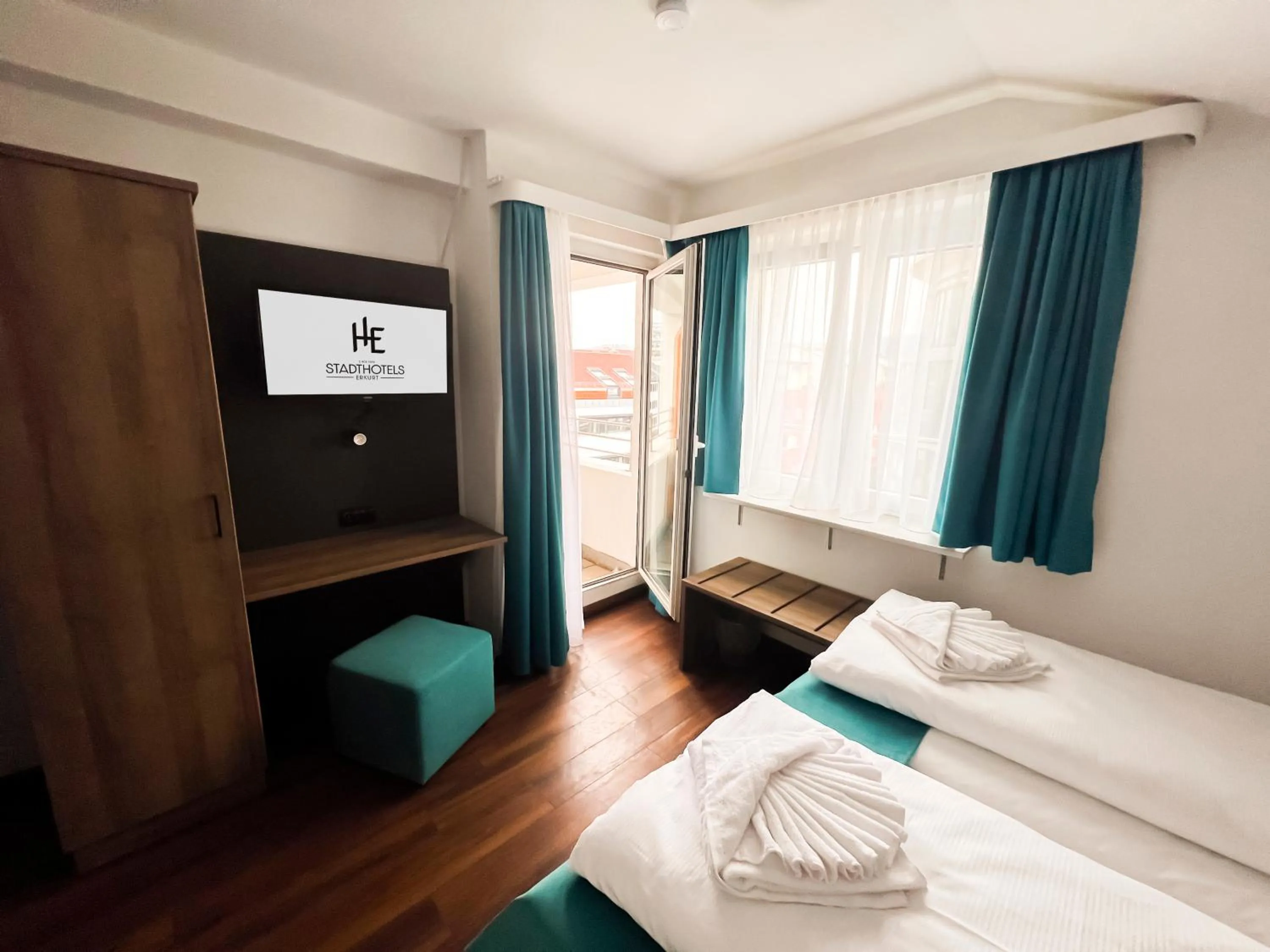 Bed in Hotel Hansa Stuttgart City