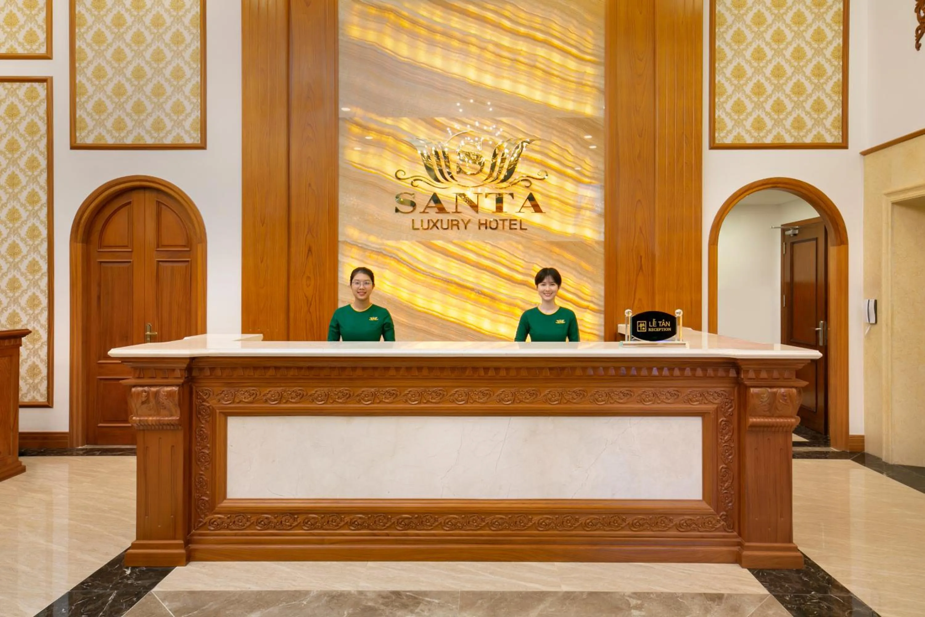 Staff in Santa Luxury Hotel