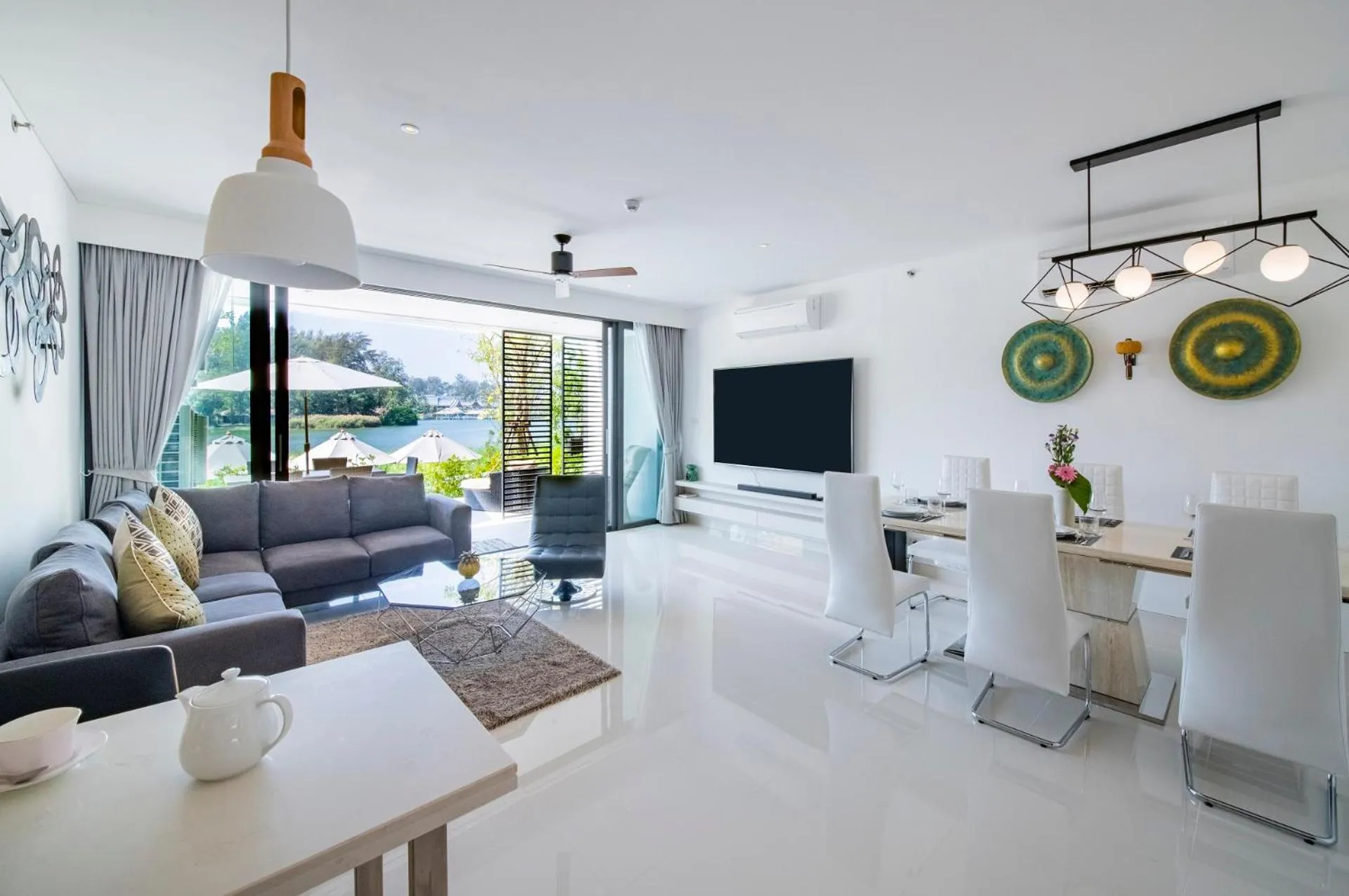 Living room in Cassia Residences by Laguna Phuket