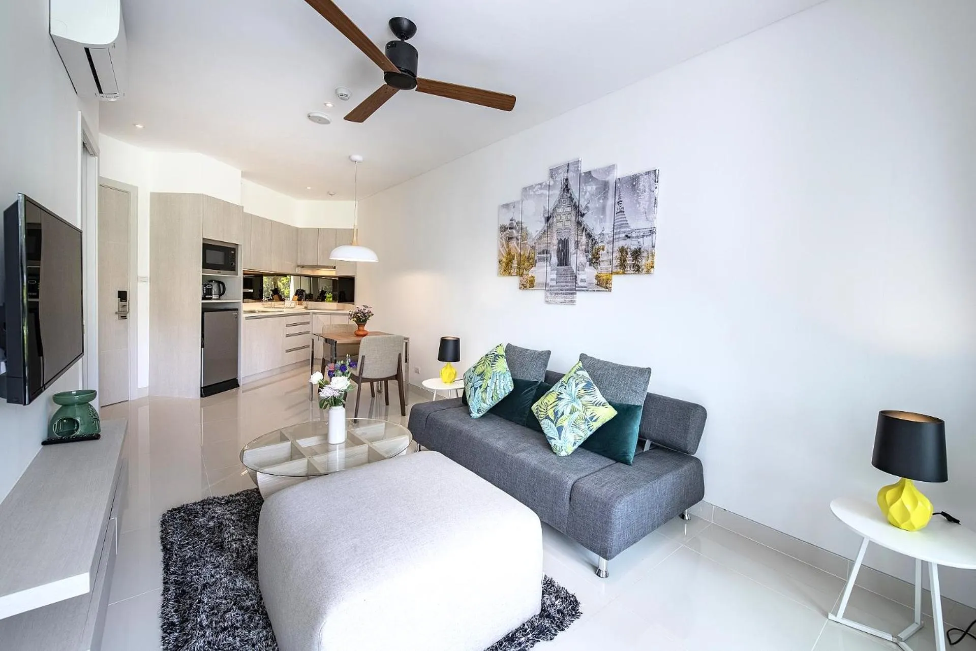 Living room in Cassia Residences by Laguna Phuket