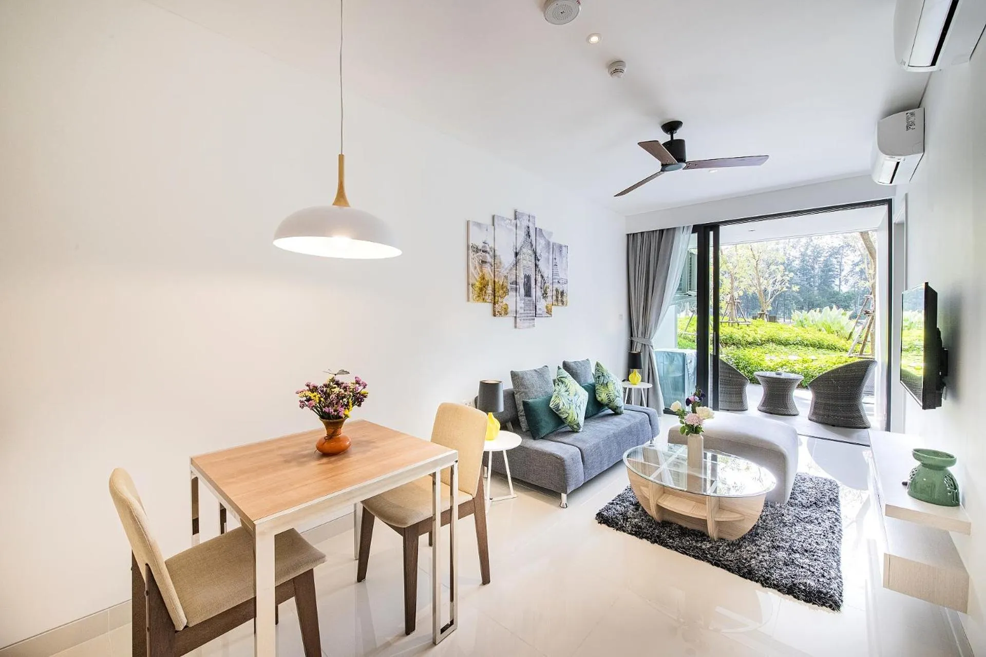 Living room in Cassia Residences by Laguna Phuket