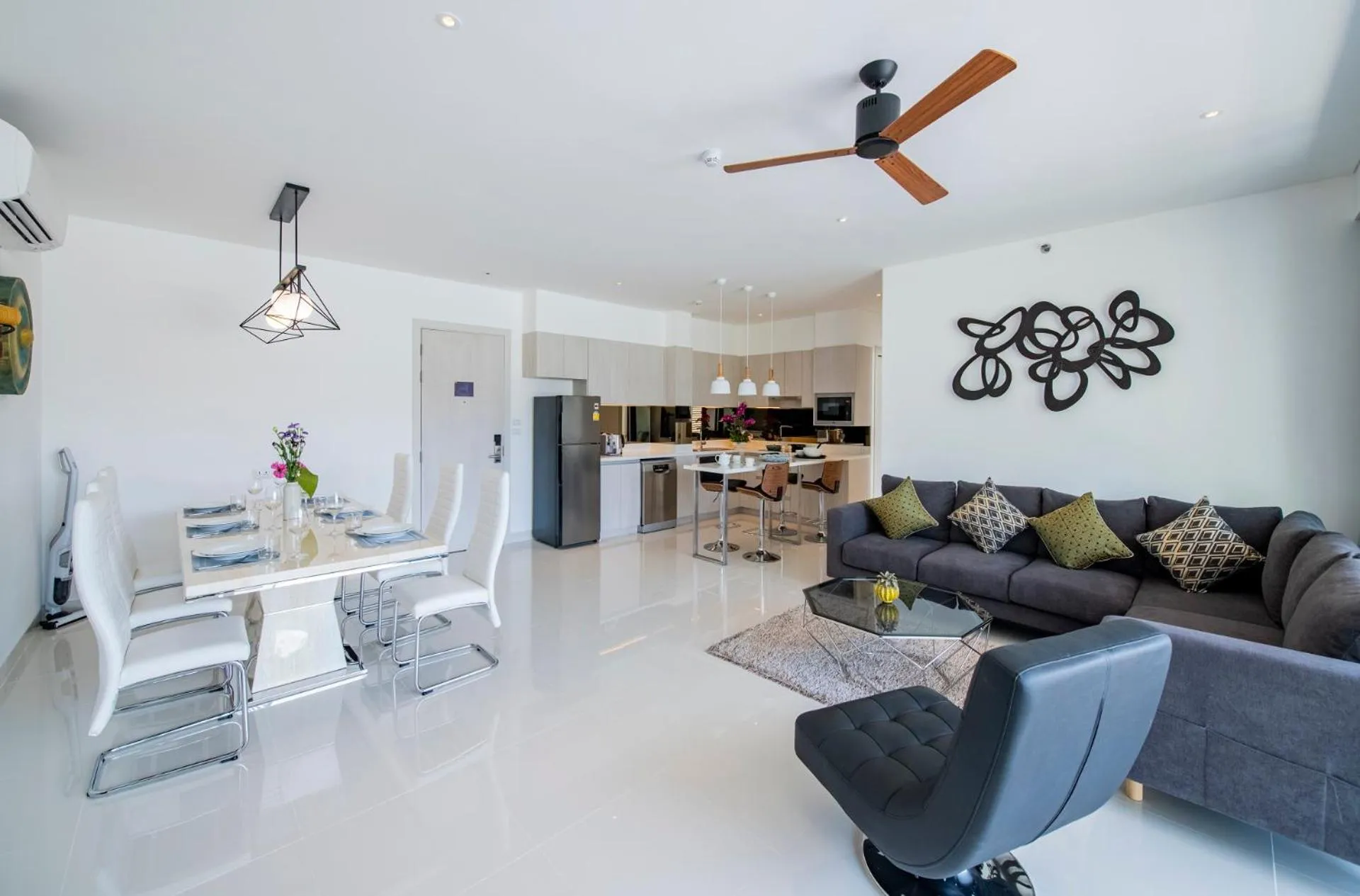 Living room in Cassia Residences by Laguna Phuket