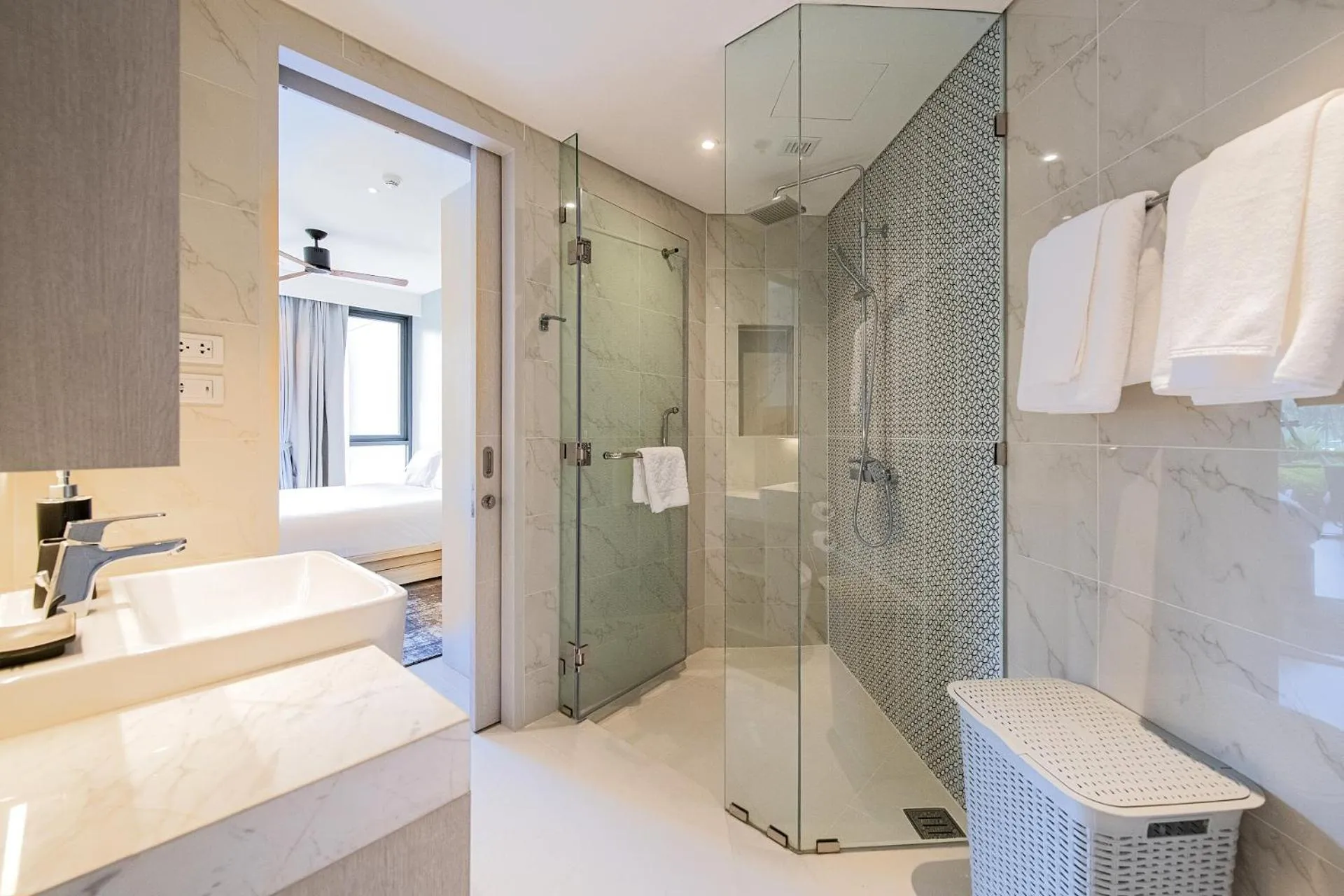 Shower in Cassia Residences by Laguna Phuket