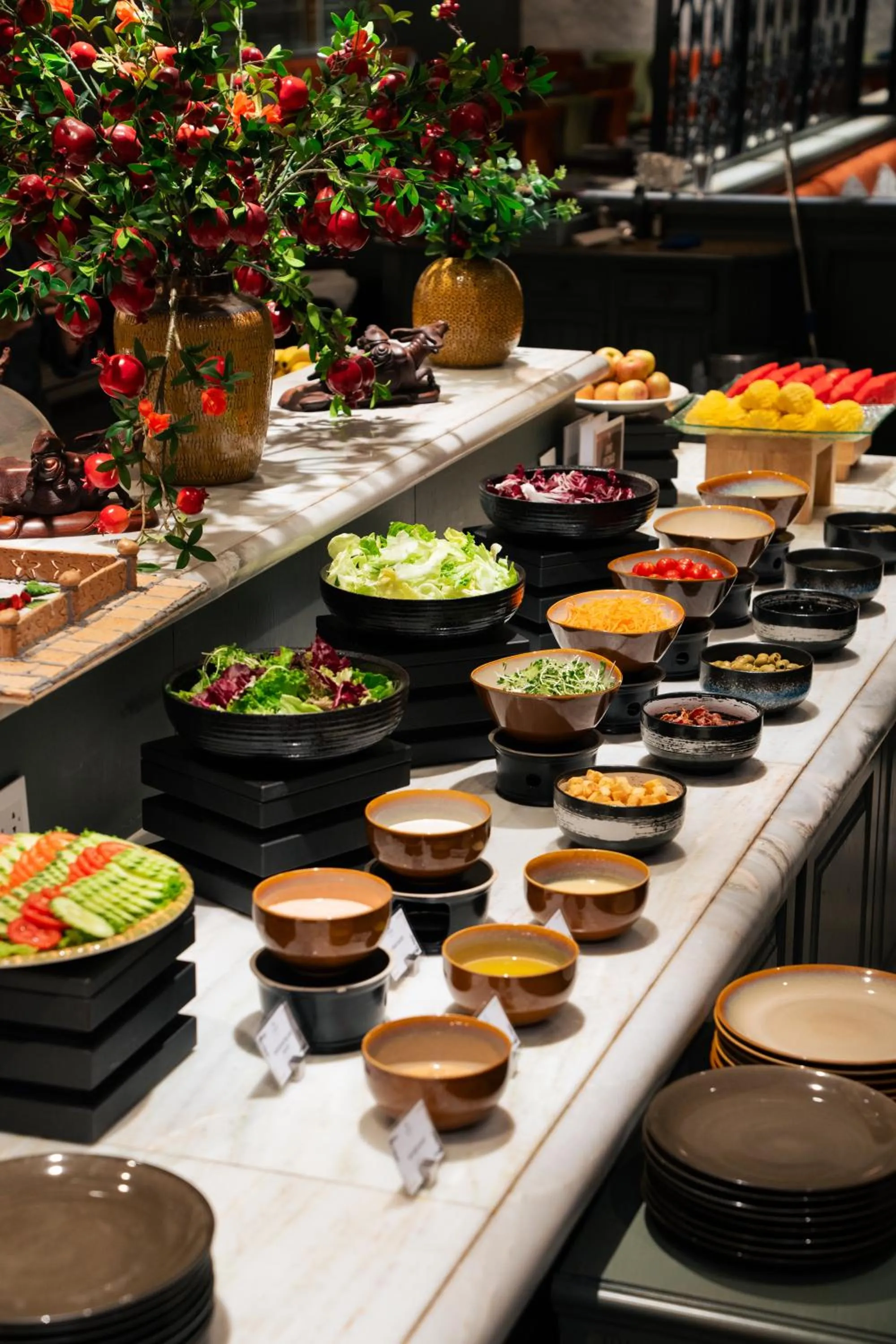 Buffet breakfast in Peridot Grand Luxury Boutique Hotel
