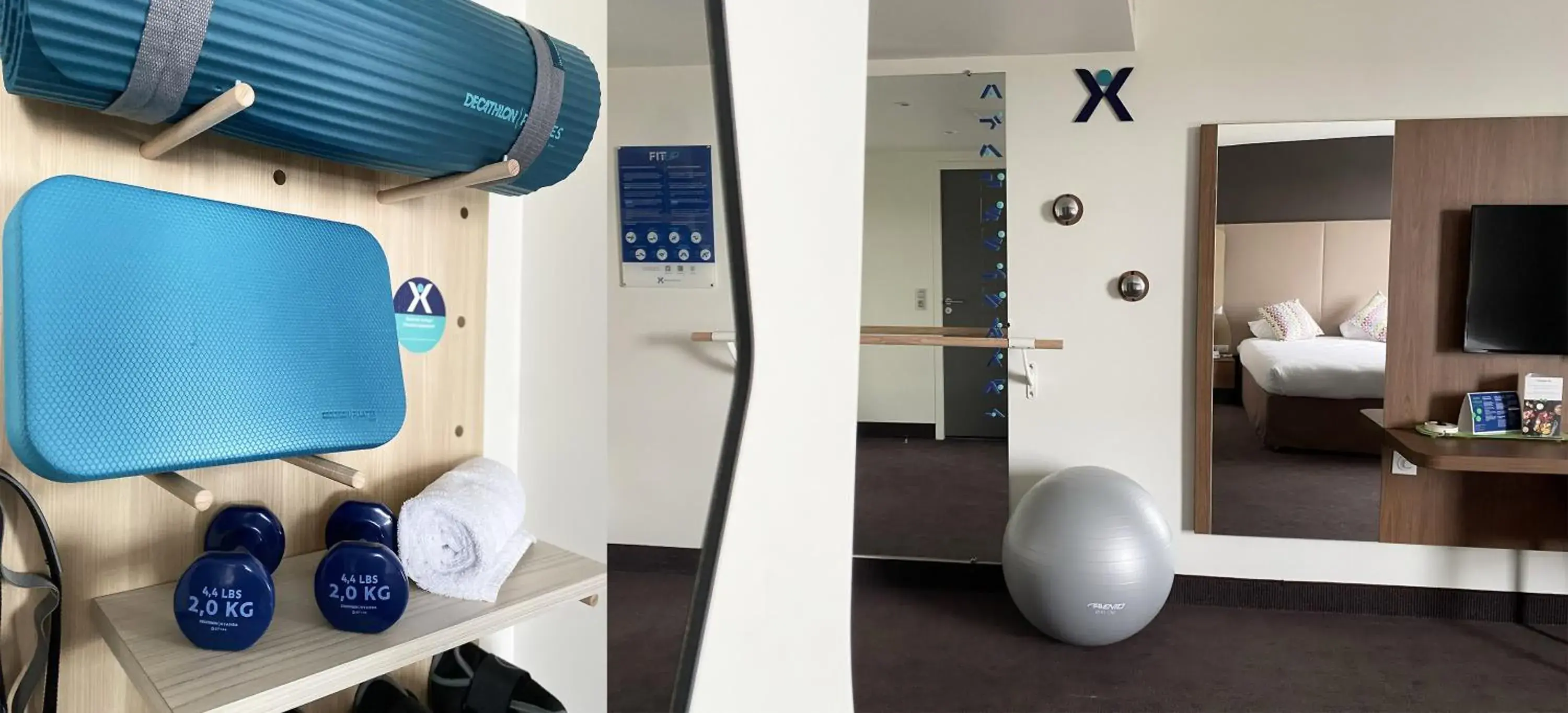 Fitness centre/facilities, Bed in Campanile PRIME - Rungis Orly Fitness centre/facilities, Bed in Campanile PRIME - Rungis Orly