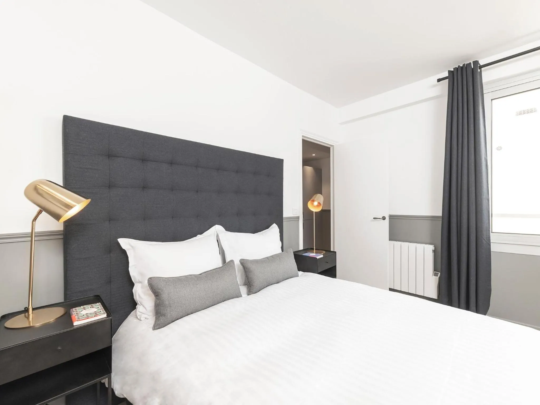 Bedroom, Bed in LivinParis - Luxury AC 3 Bedrooms Le Marais III