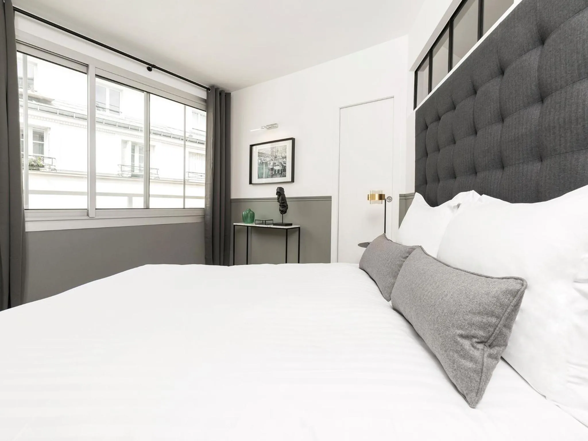 Bedroom, Bed in LivinParis - Luxury AC 3 Bedrooms Le Marais III