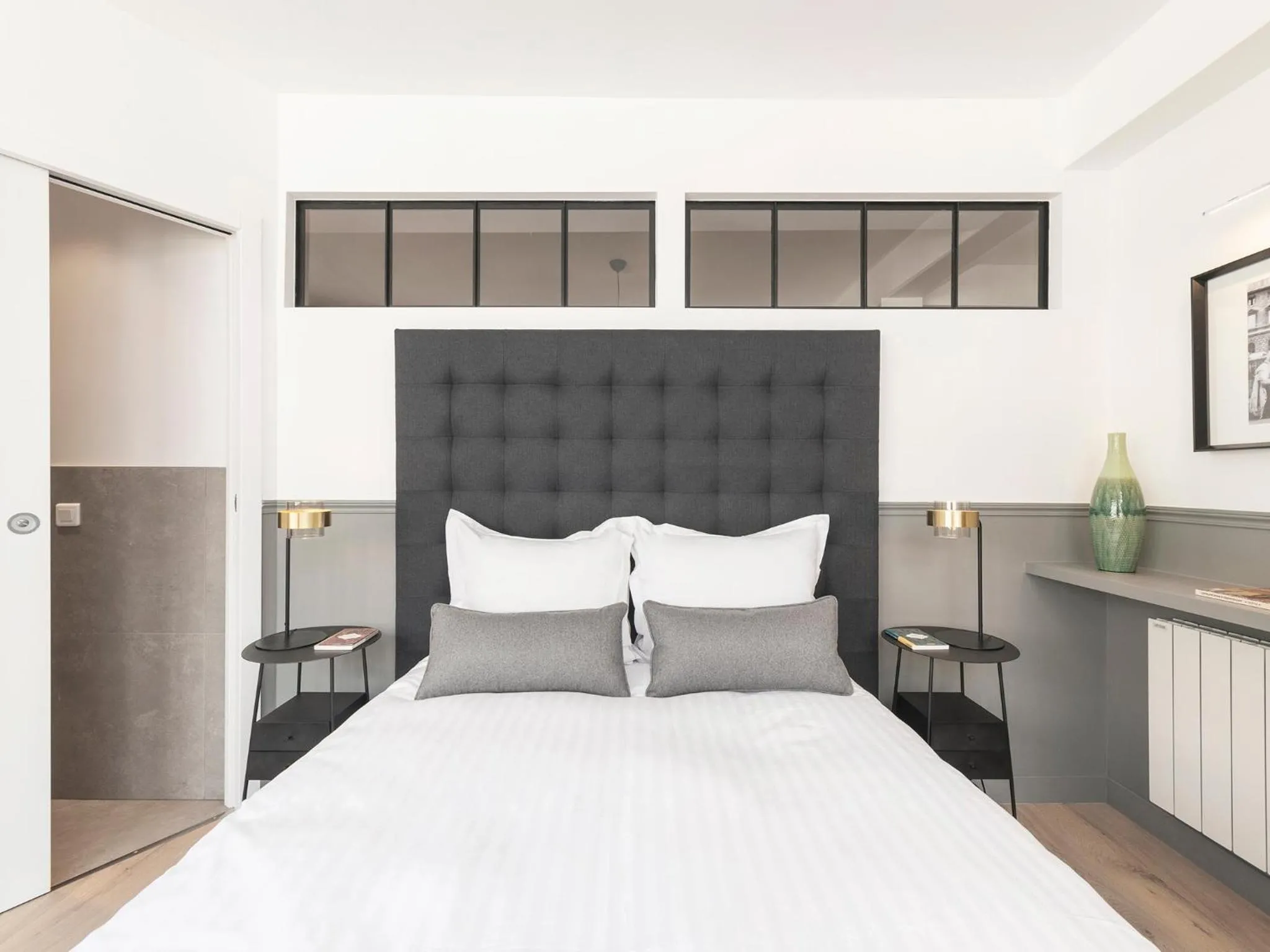 Bedroom, Bed in LivinParis - Luxury AC 3 Bedrooms Le Marais III