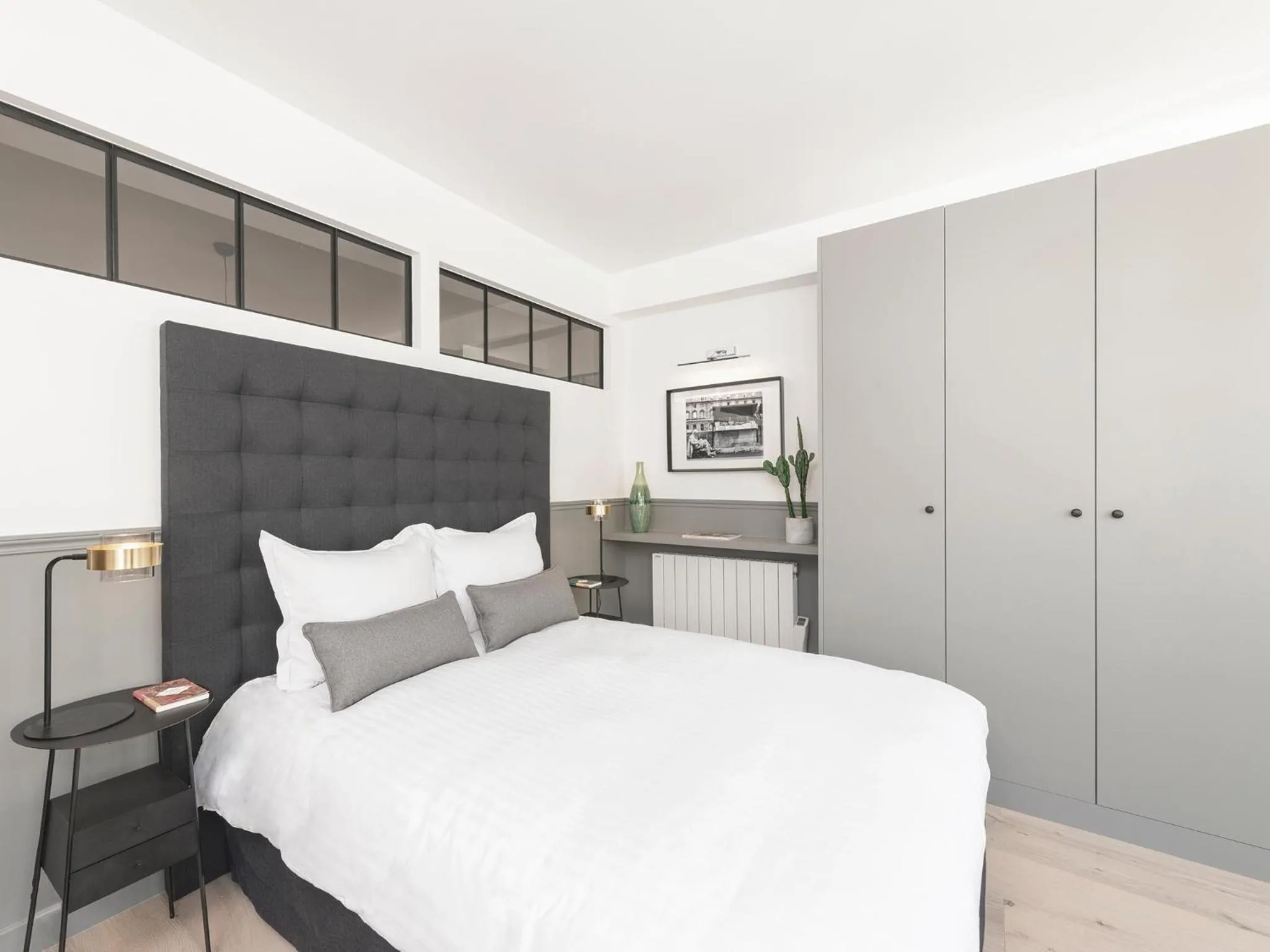 Bedroom, Bed in LivinParis - Luxury AC 3 Bedrooms Le Marais III