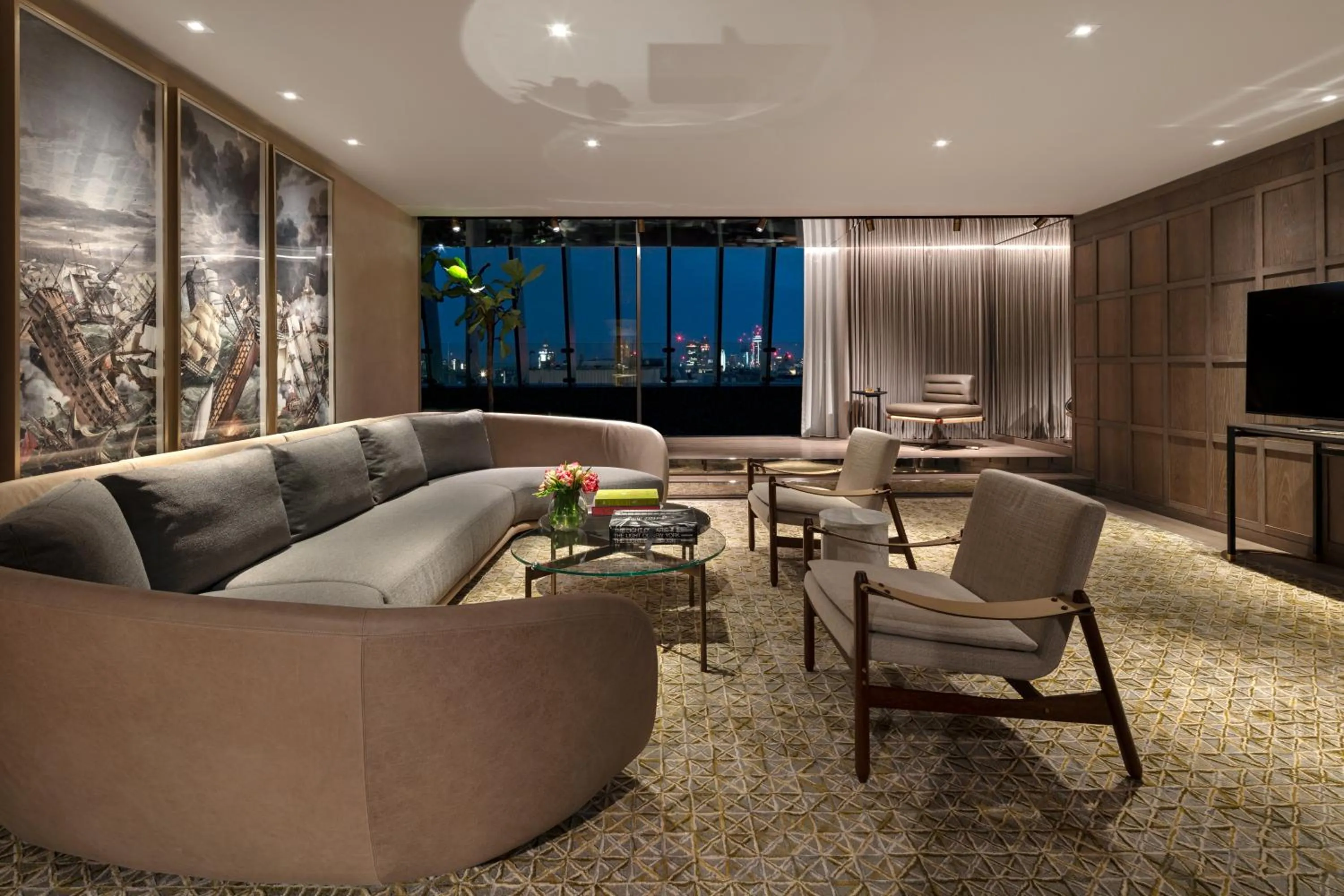 Living room in The Londoner