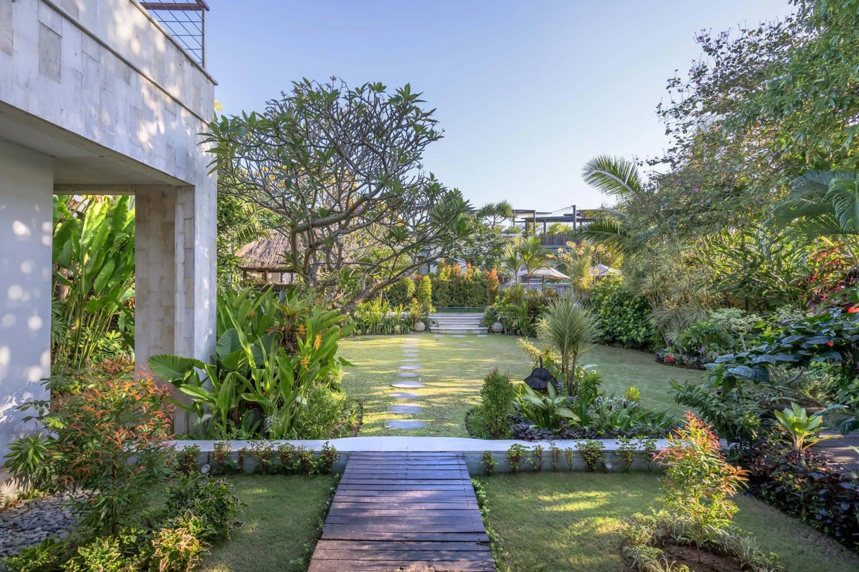 Garden view in Villa Kaira Estate by Villas Direct Bali