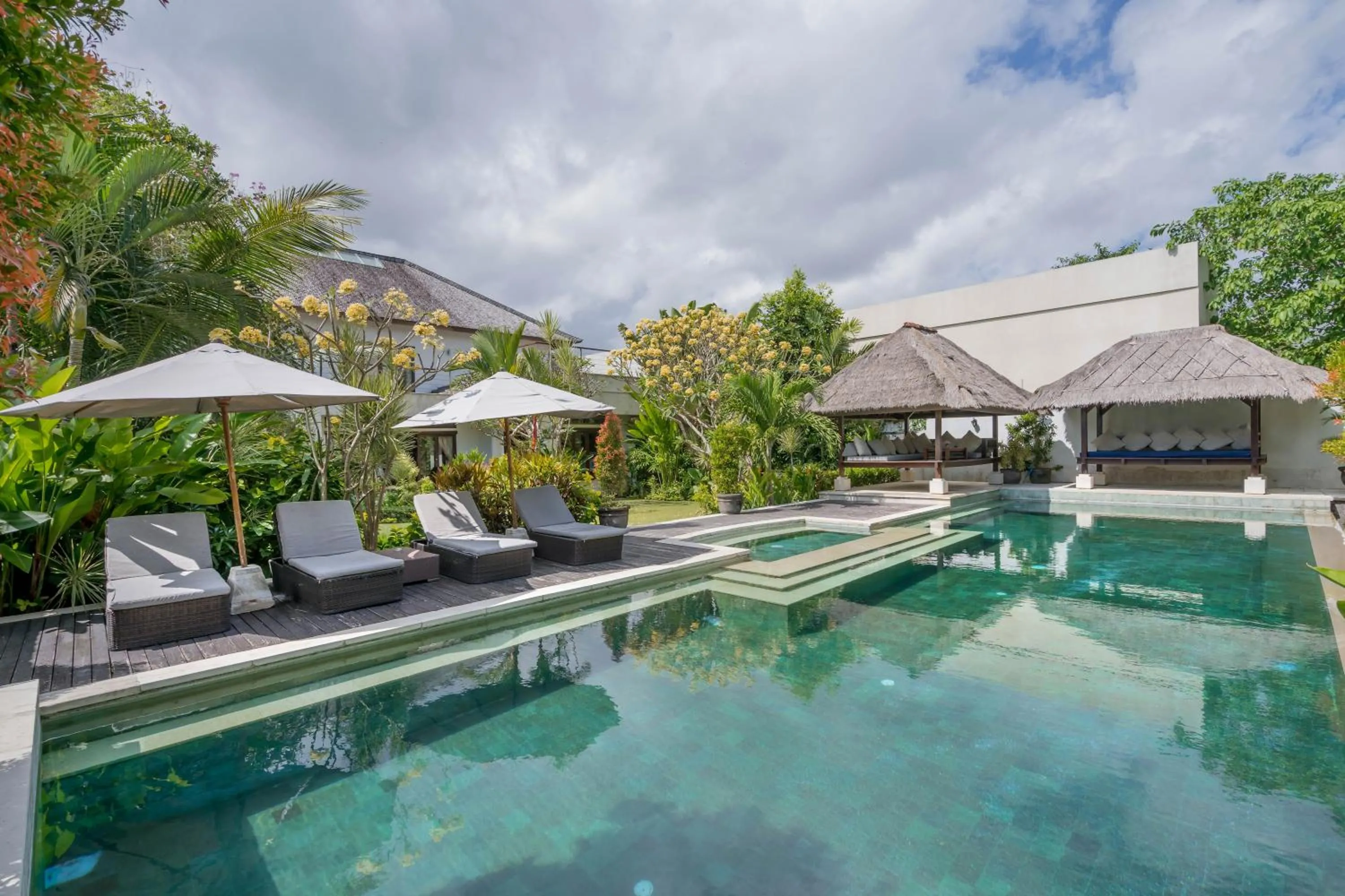 sunbed in Villa Kaira Estate by Villas Direct Bali