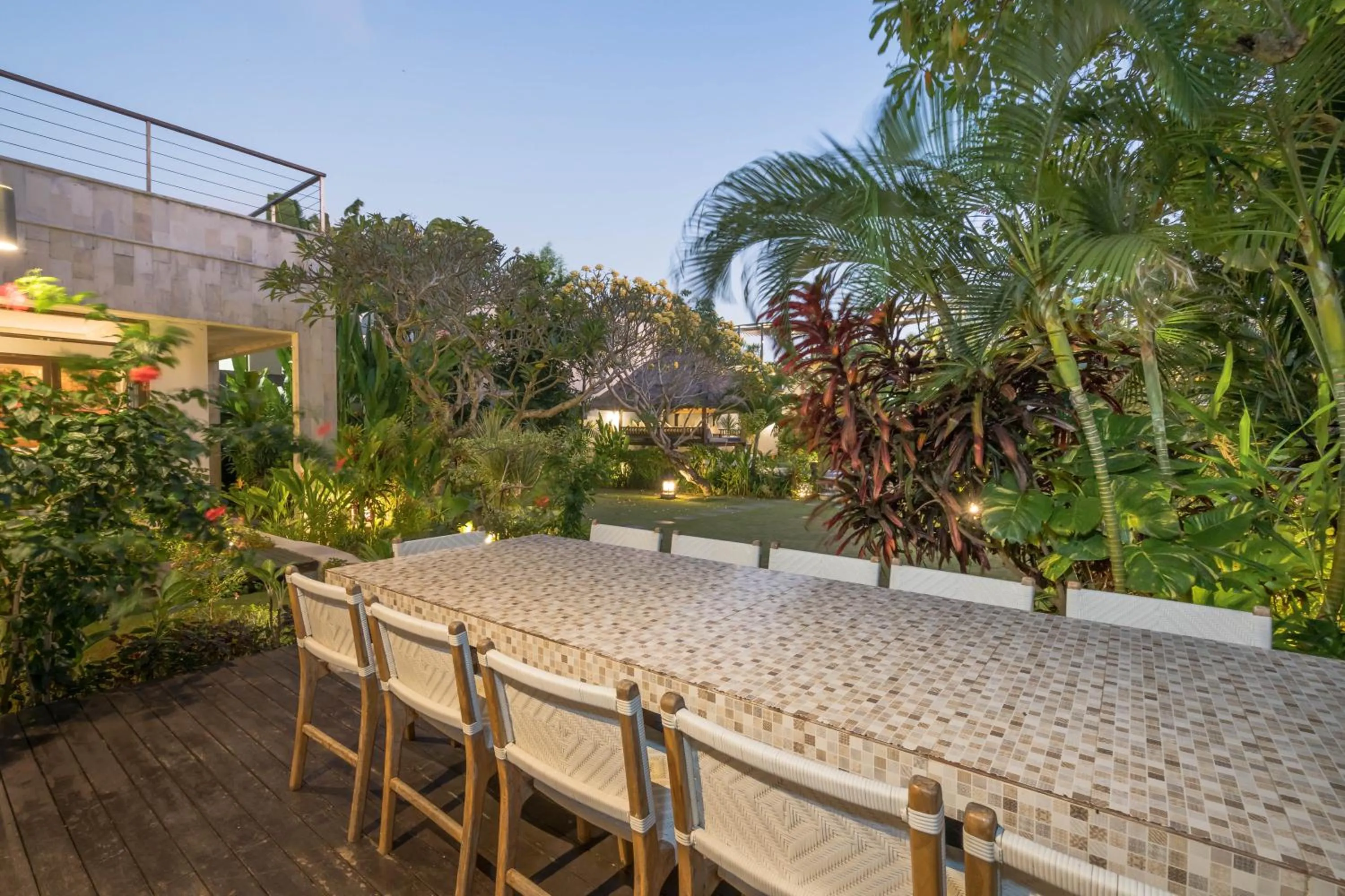 Dining area in Villa Kaira Estate by Villas Direct Bali