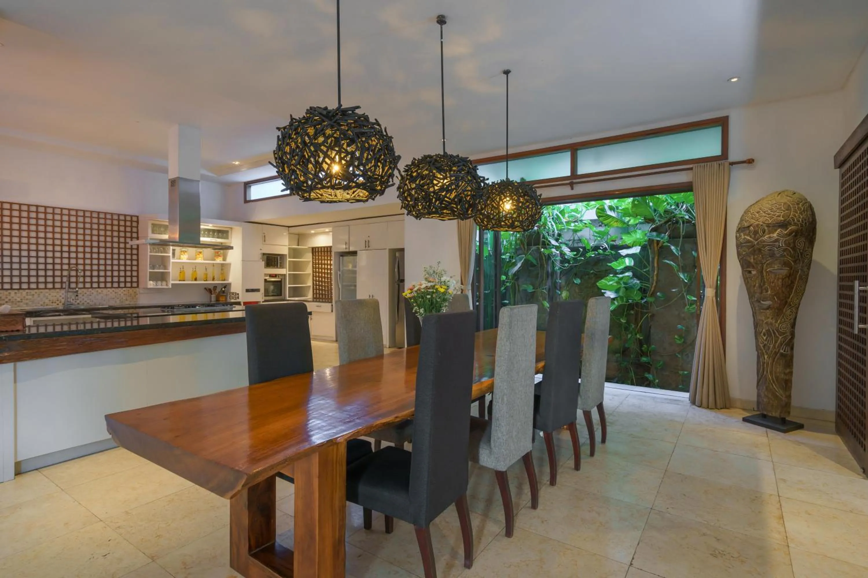 Dining area in Villa Kaira Estate by Villas Direct Bali