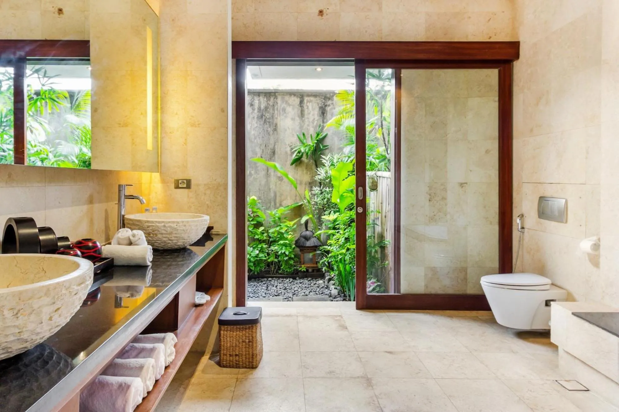 Bathroom in Villa Kaira Estate by Villas Direct Bali