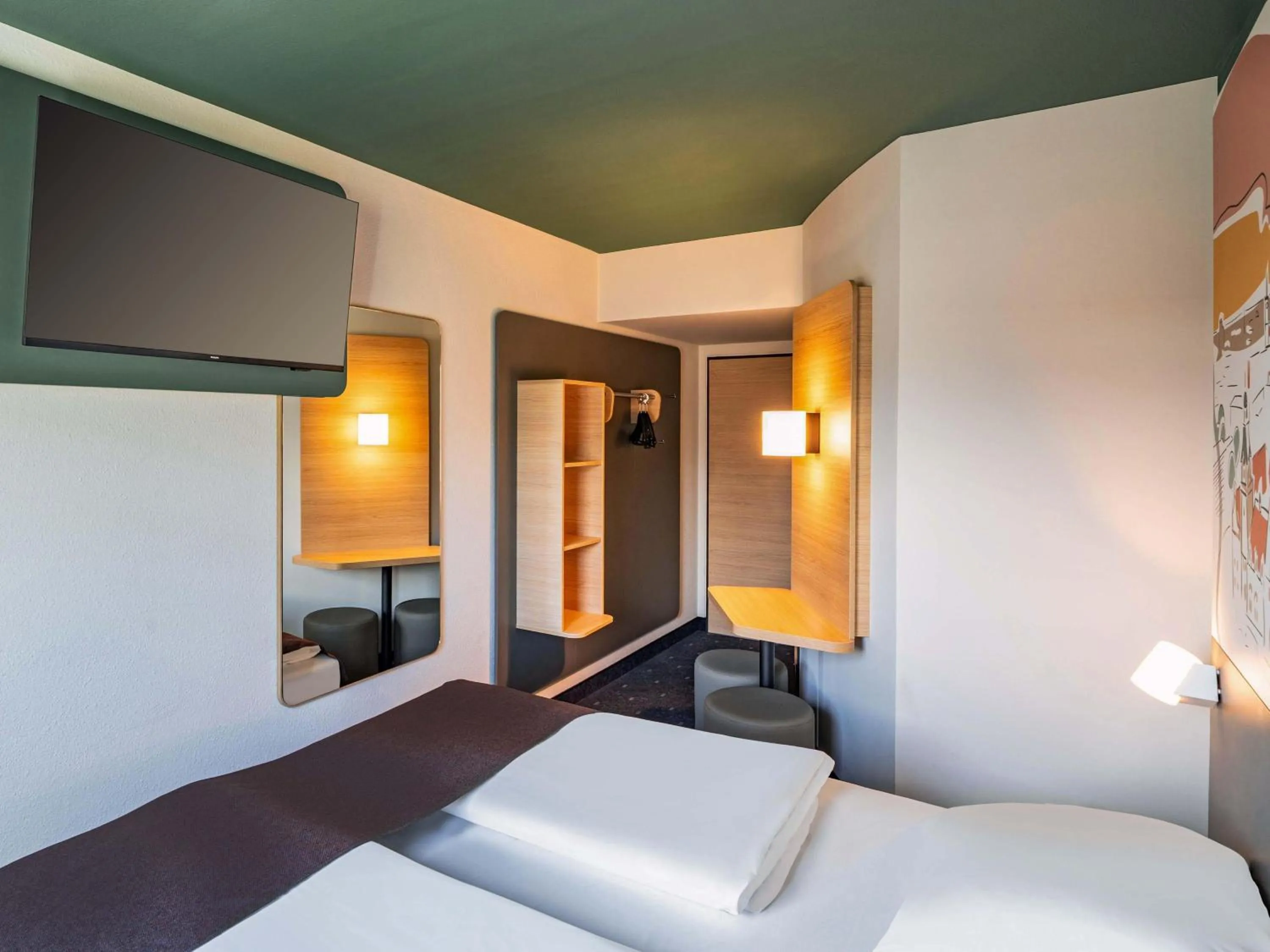 Photo of the whole room, Bed in B&B HOTEL Hannover-Garbsen